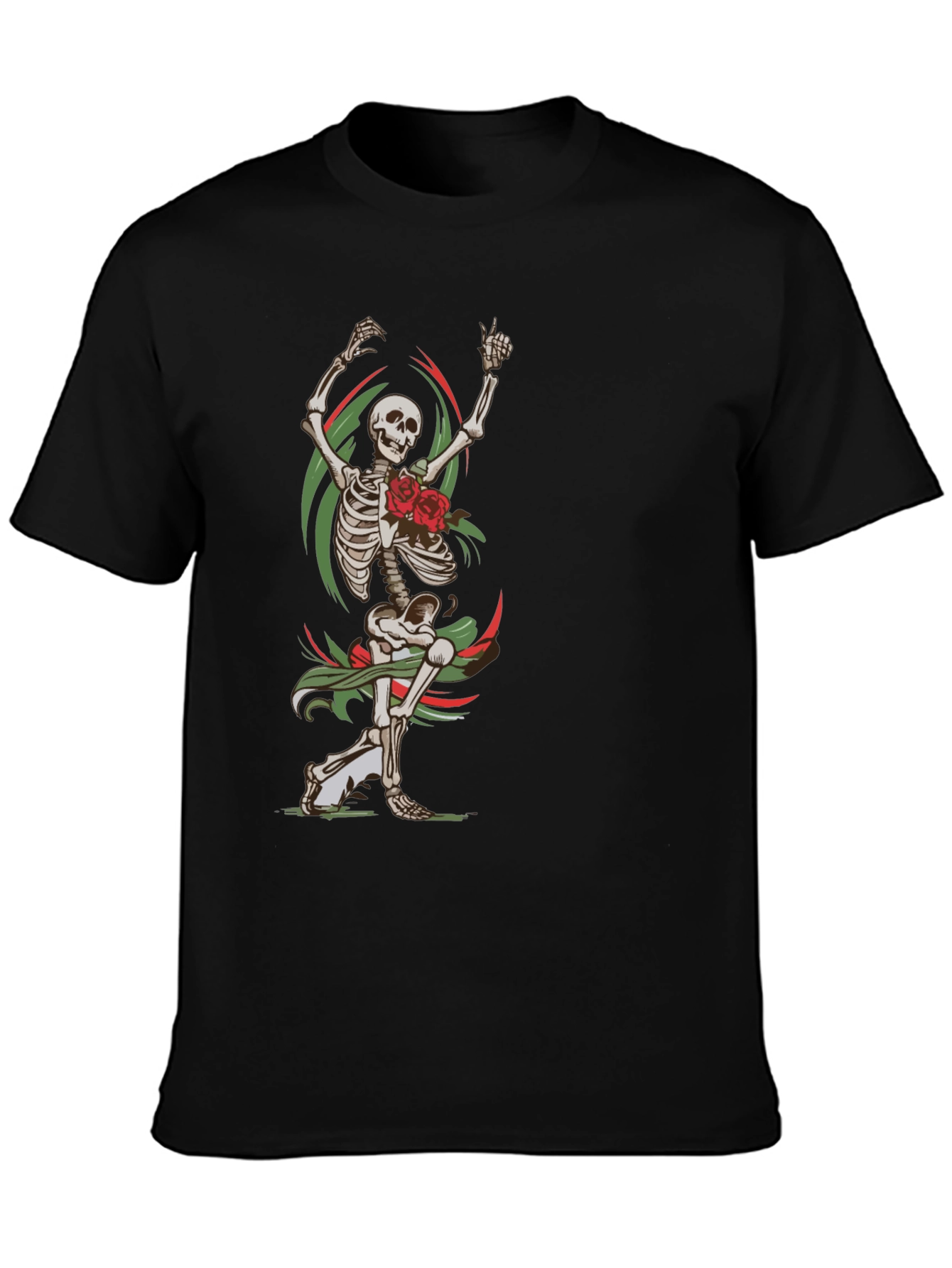 Skeleton Rose Graphic Tee - Rock Your Style