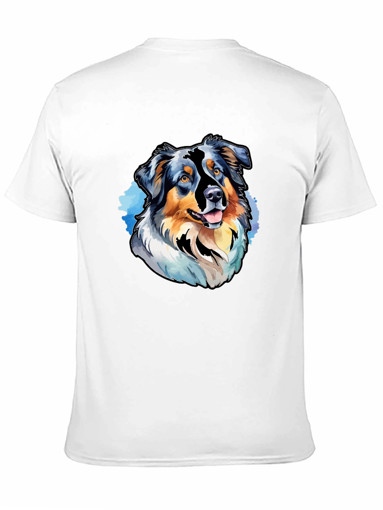 Dog Breed Graphic Tee - Black Casual T-Shirt