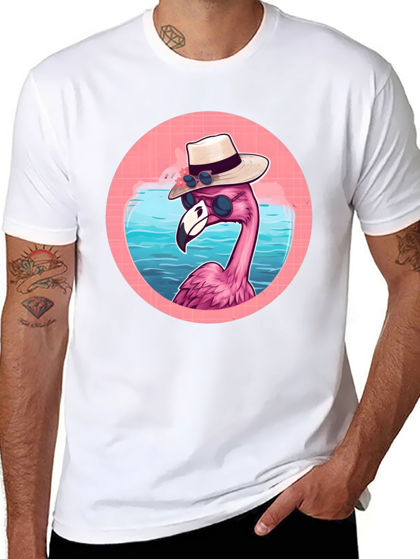 Cool Flamingo Graphic Tee