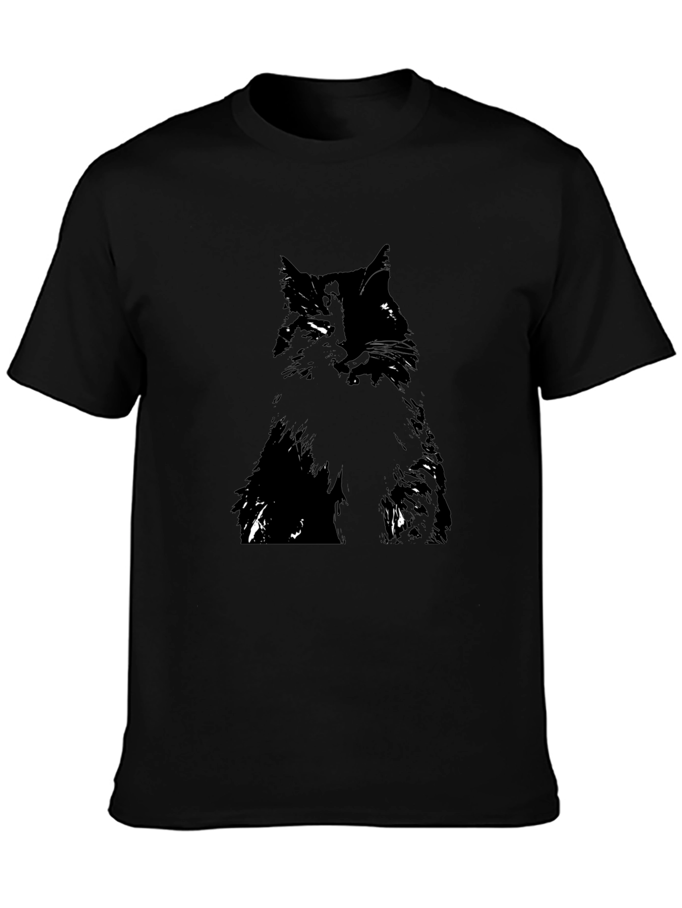 Black Cat Graphic Tee - Stylish & Comfortable
