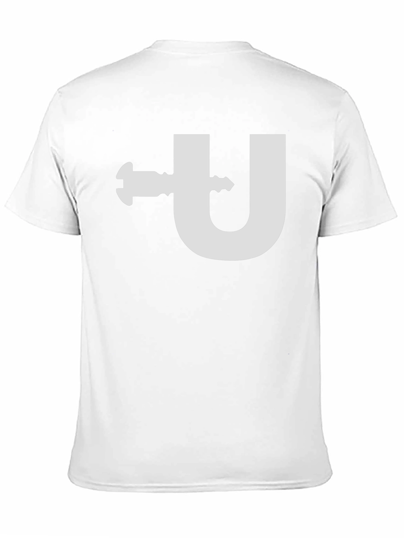 Funny U Clamp T-Shirt - Black Cotton Tee