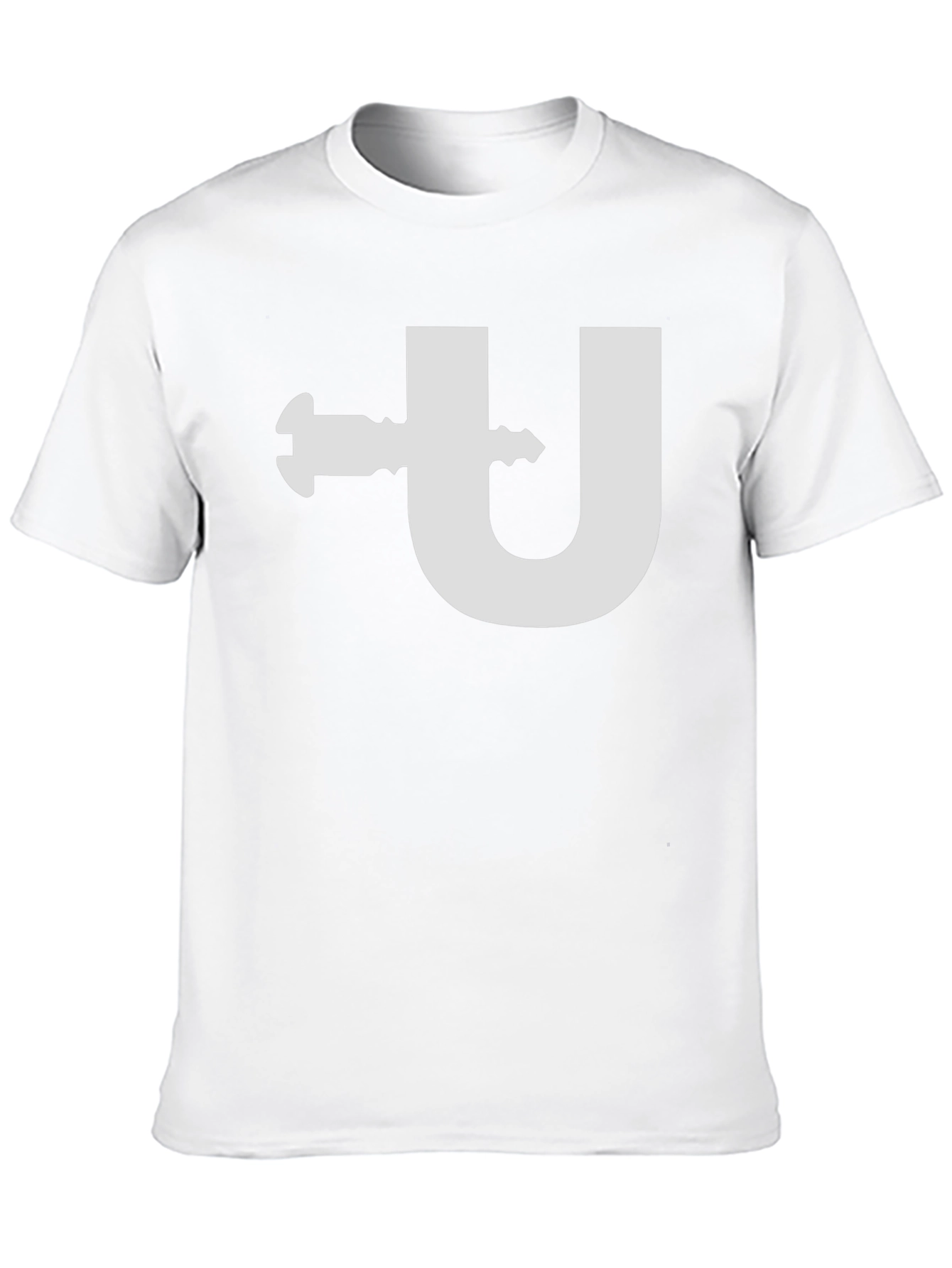 Funny U Clamp T-Shirt - Black Cotton Tee