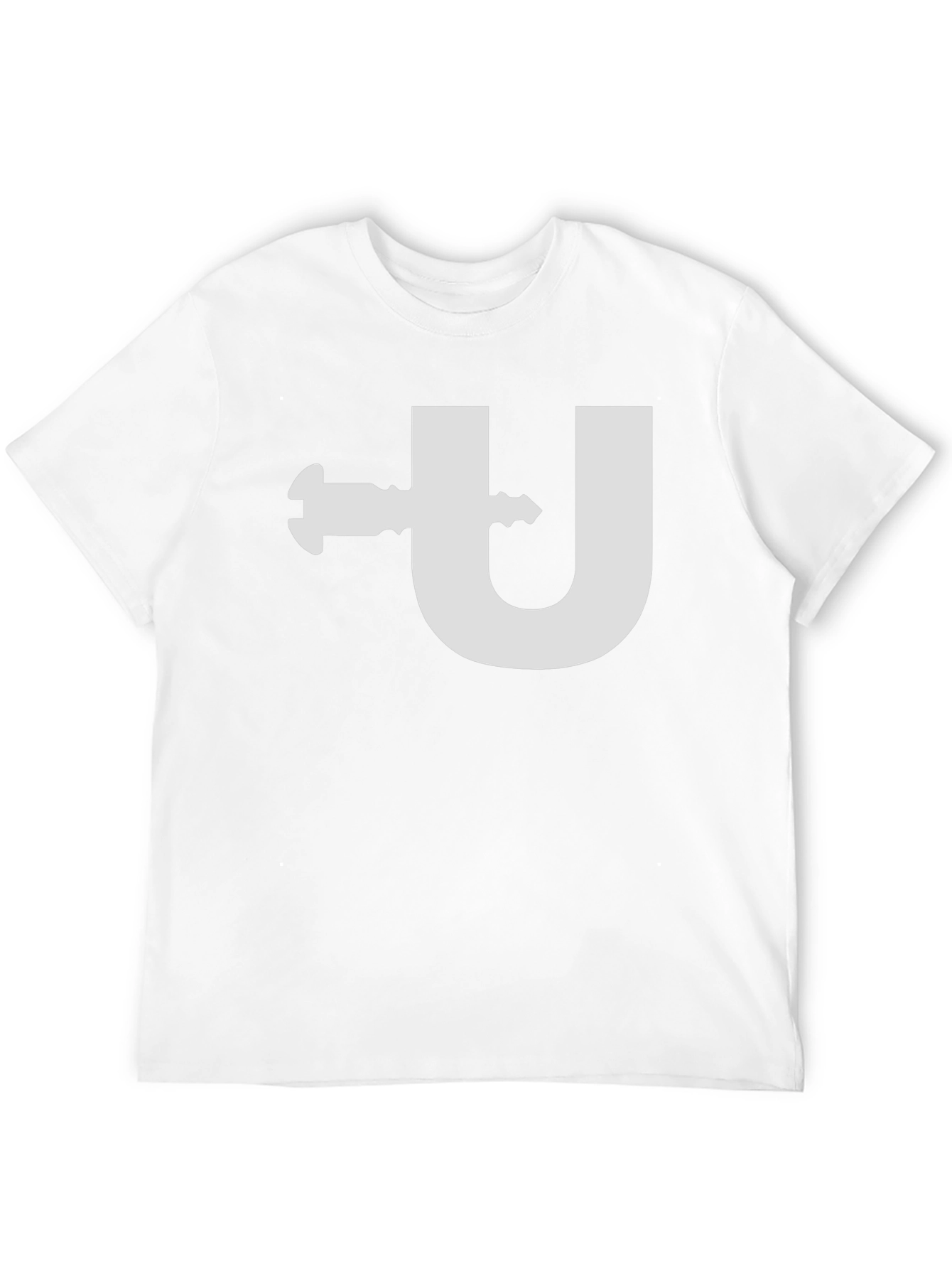Funny U Clamp T-Shirt - Black Cotton Tee