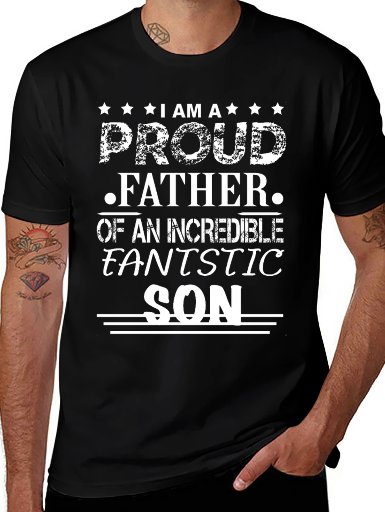 Proud Father Fantastic Son T-Shirt