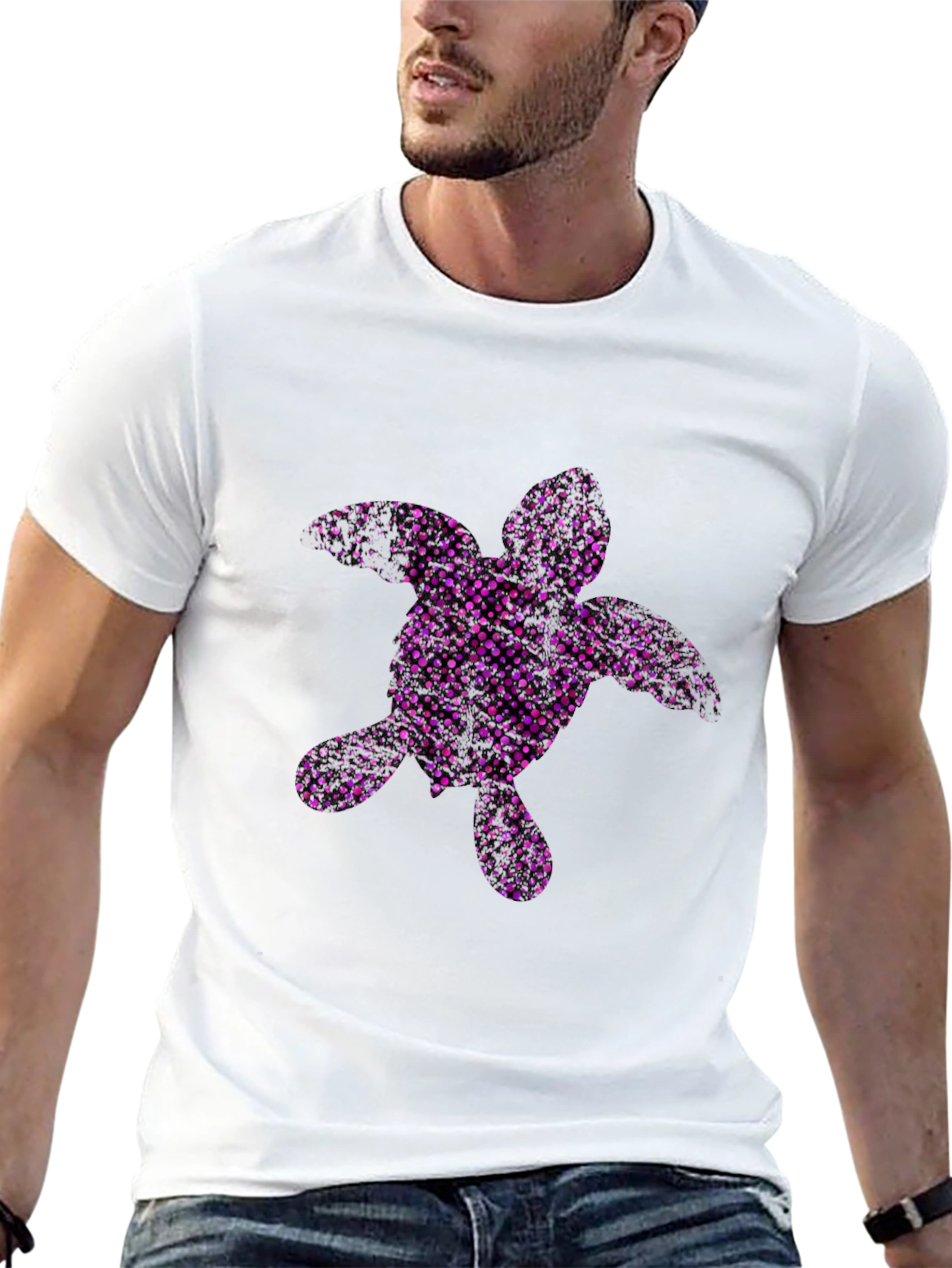 Sea Turtle Graphic Tee - Black