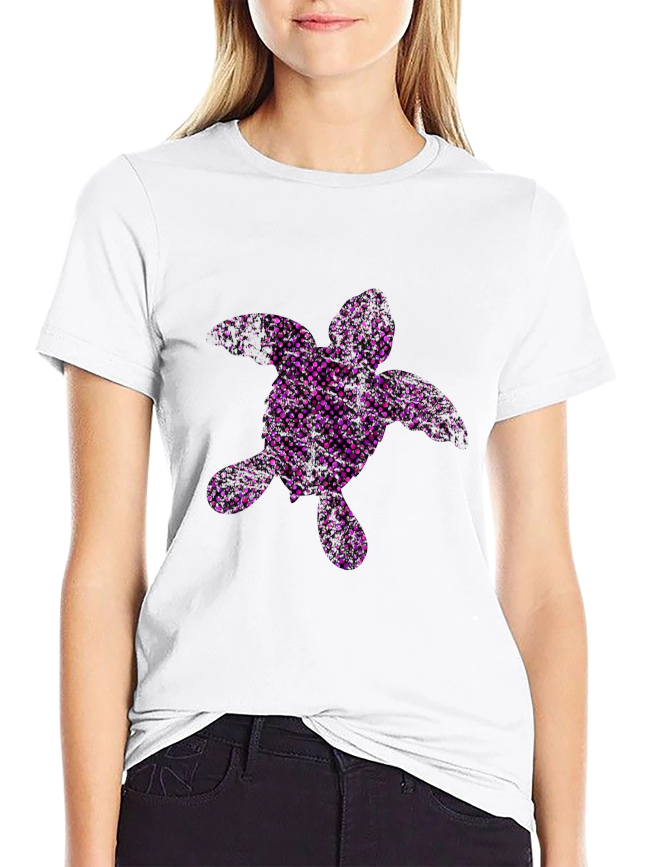 Sea Turtle Graphic Tee - Black