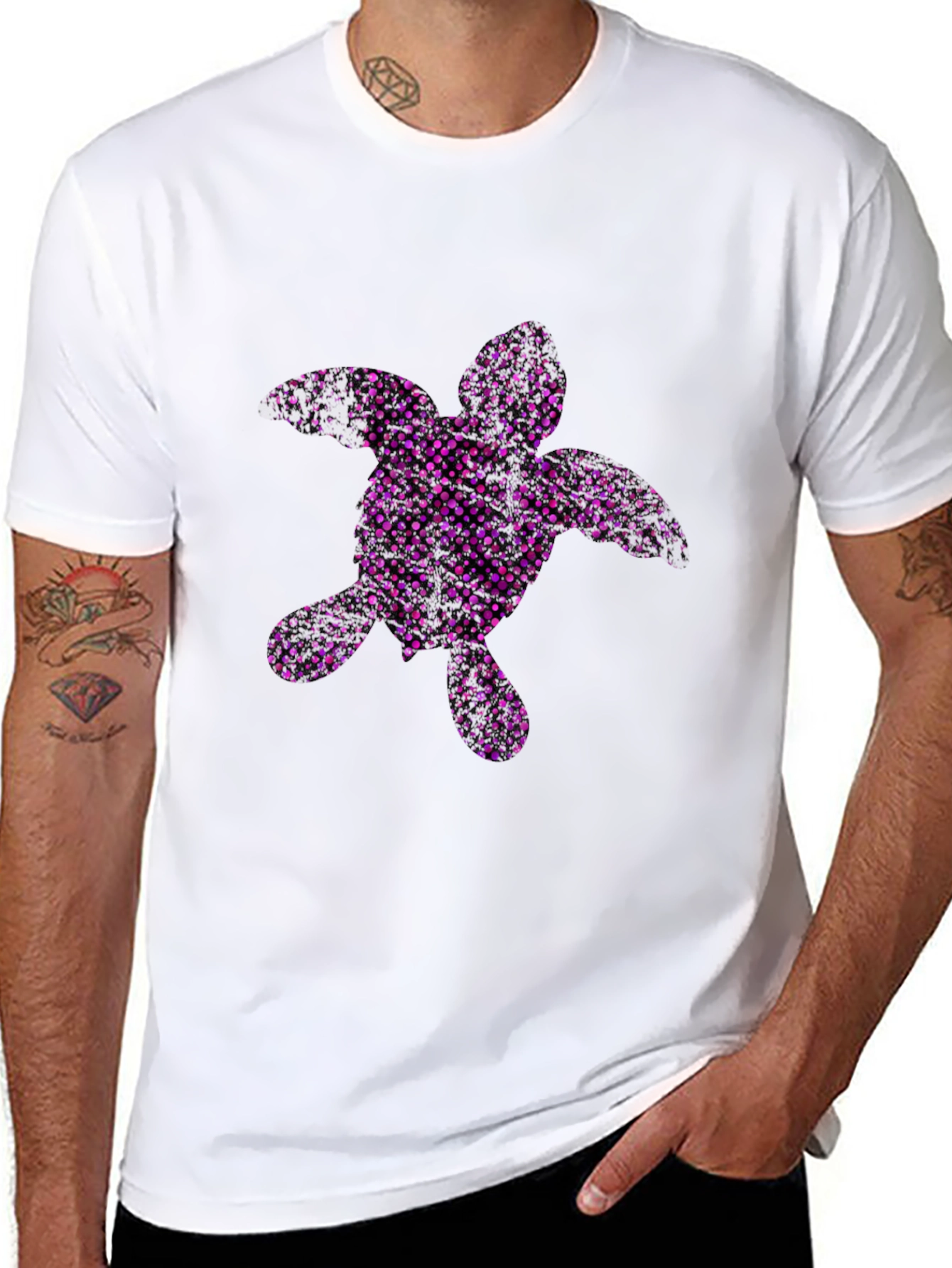 Sea Turtle Graphic Tee - Black