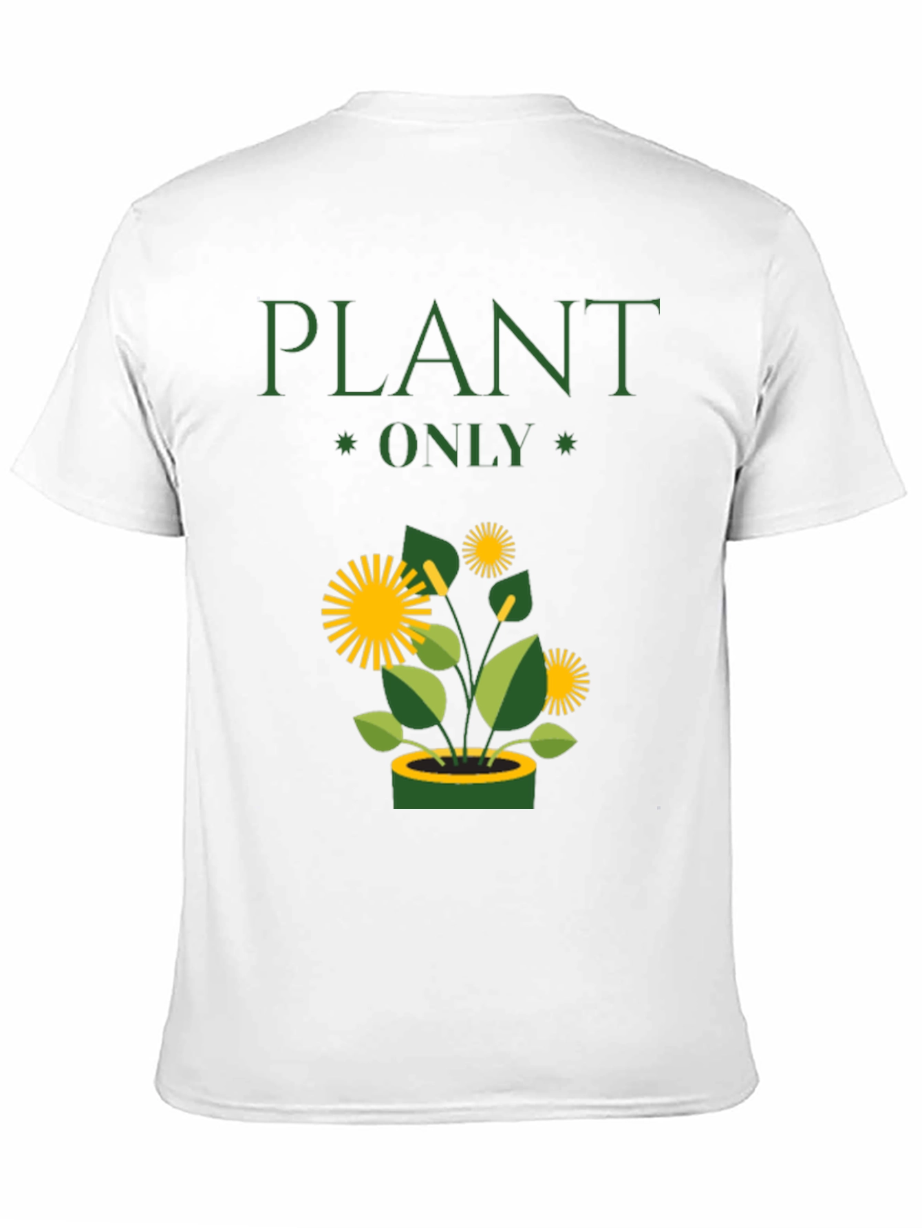Plant Only Graphic T-Shirt - Eco-Friendly Style