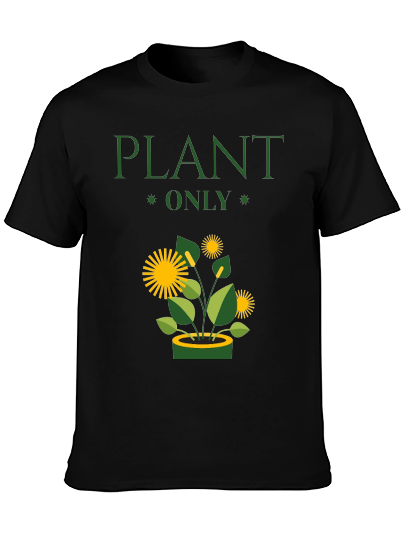 Plant Only Graphic T-Shirt - Eco-Friendly Style