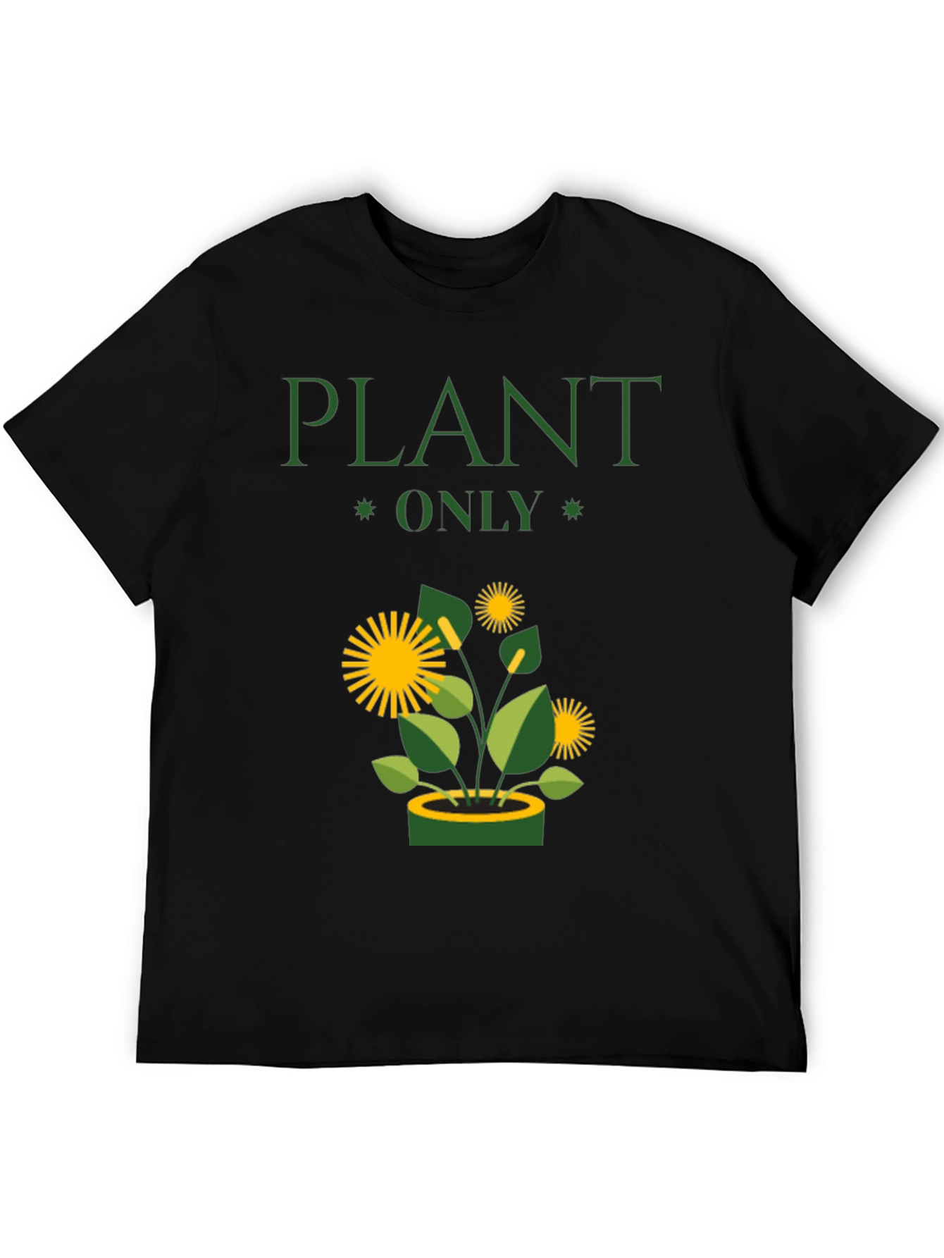Plant Only Graphic T-Shirt - Eco-Friendly Style