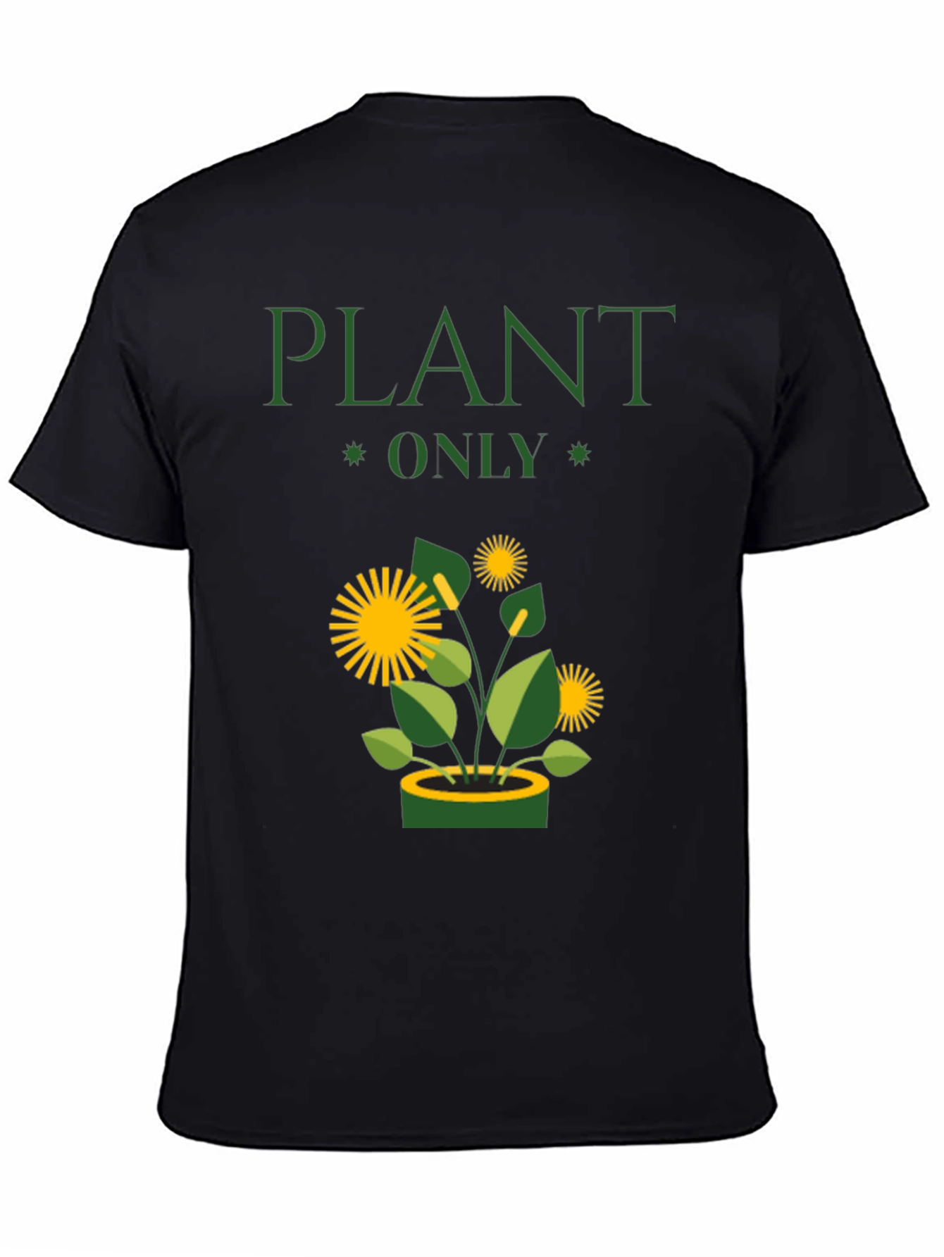 Plant Only Graphic T-Shirt - Eco-Friendly Style