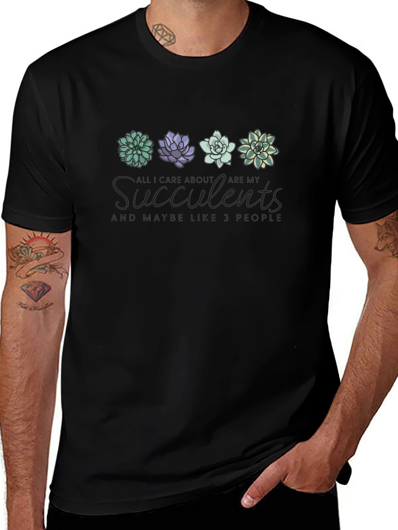 Succulent Lover T-Shirt - Plant Lady Apparel