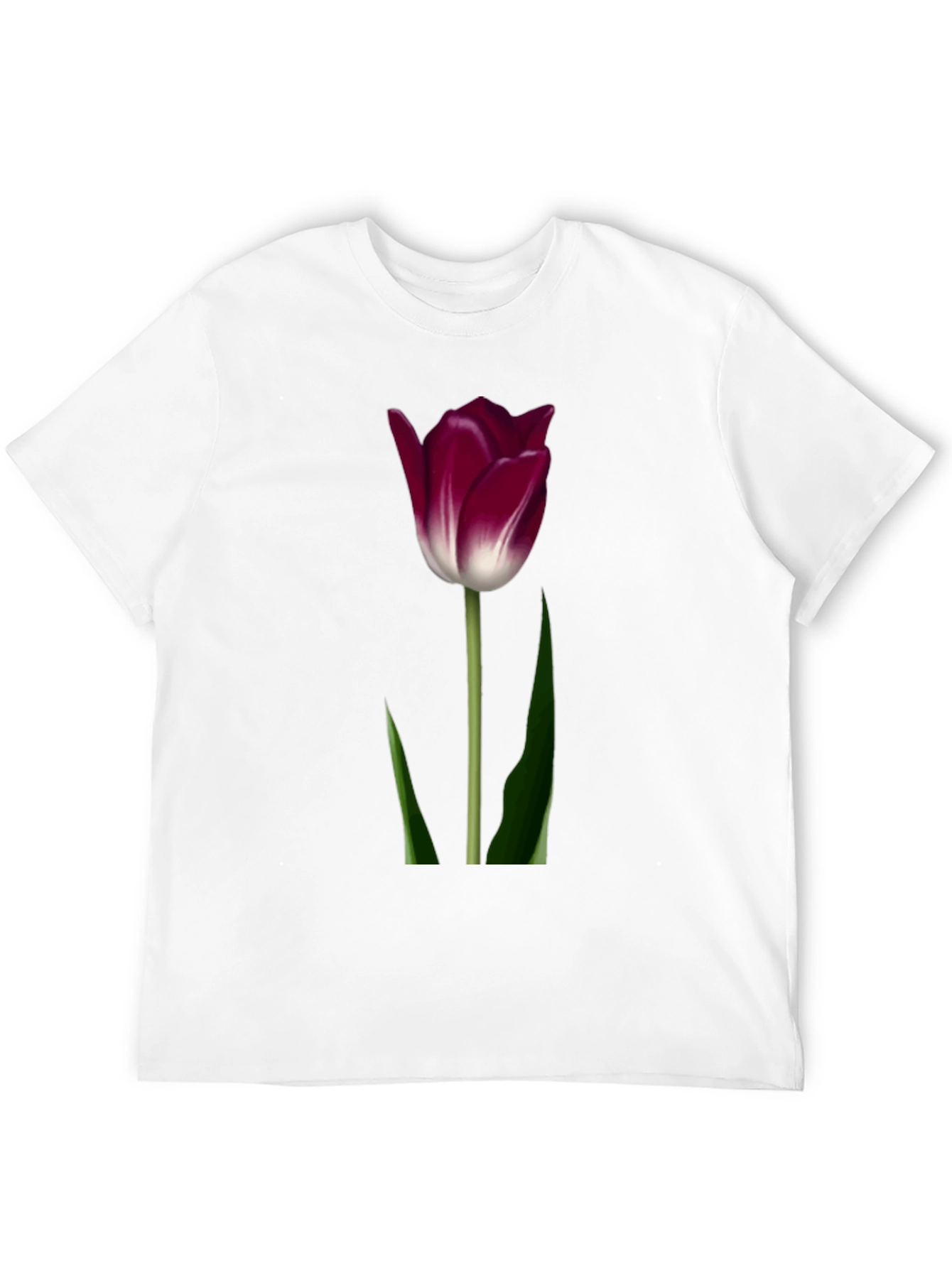 Tulip Graphic T-Shirt - Elegant Floral Design