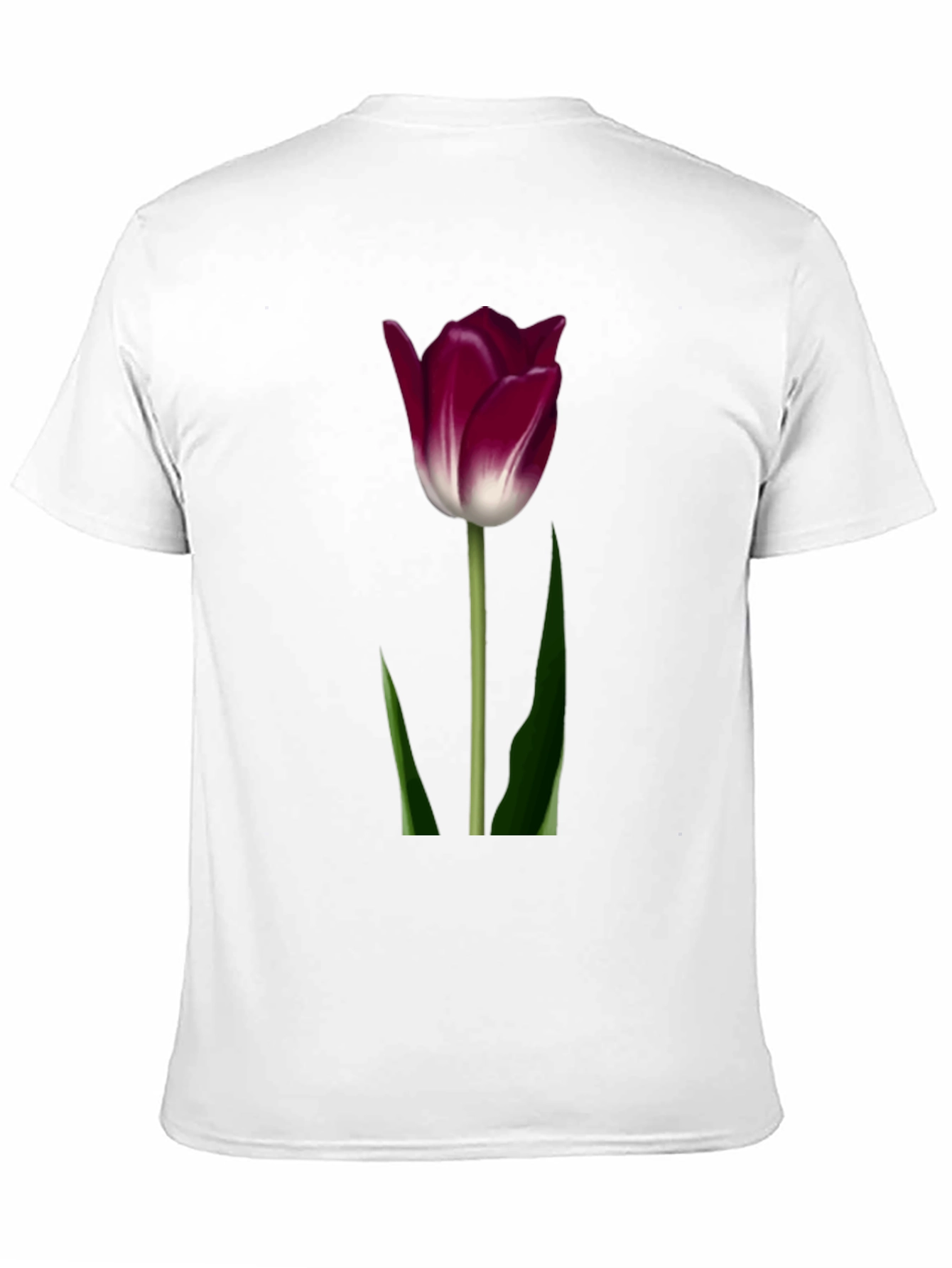 Tulip Graphic T-Shirt - Elegant Floral Design