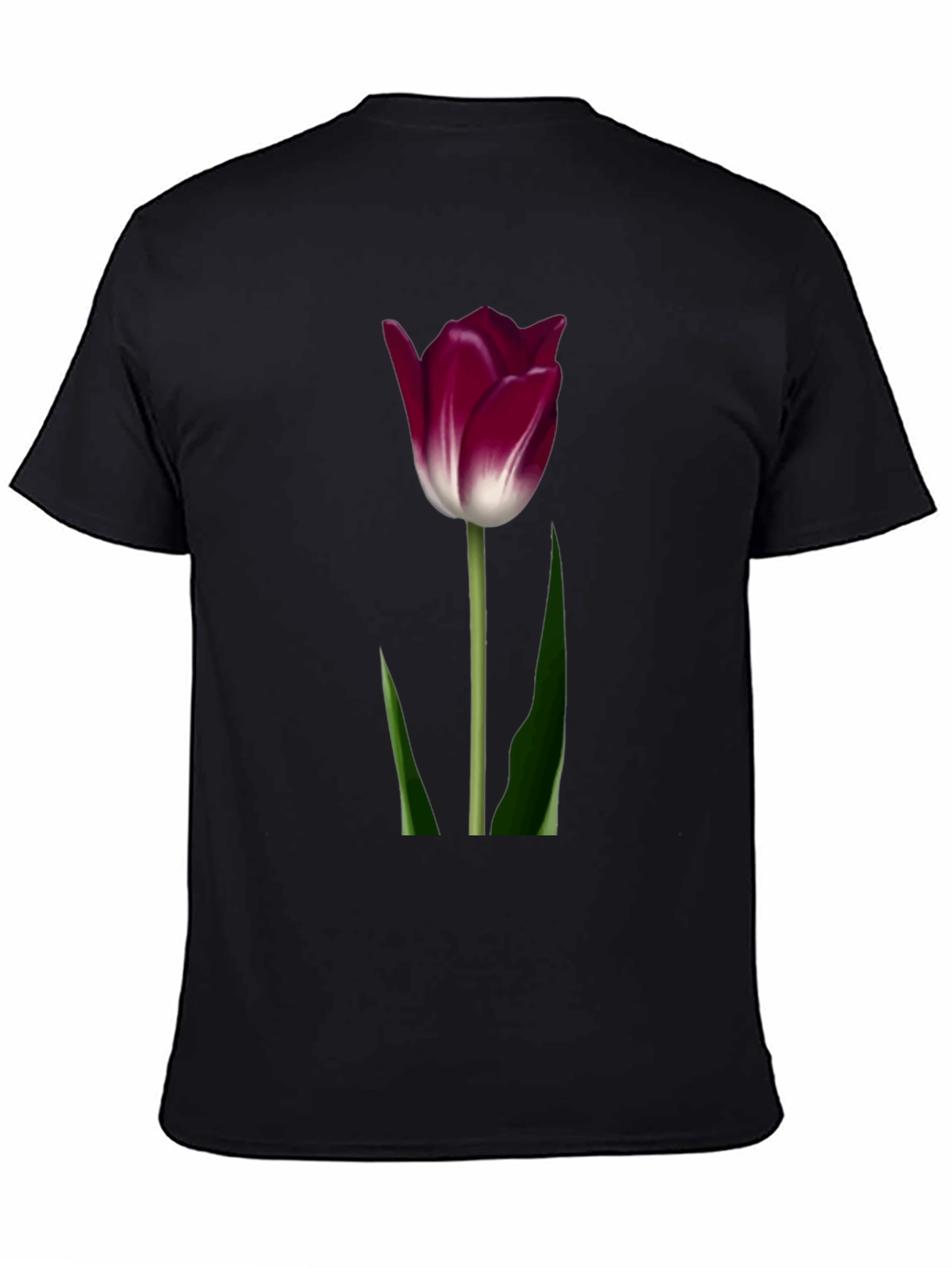 Tulip Graphic T-Shirt - Elegant Floral Design