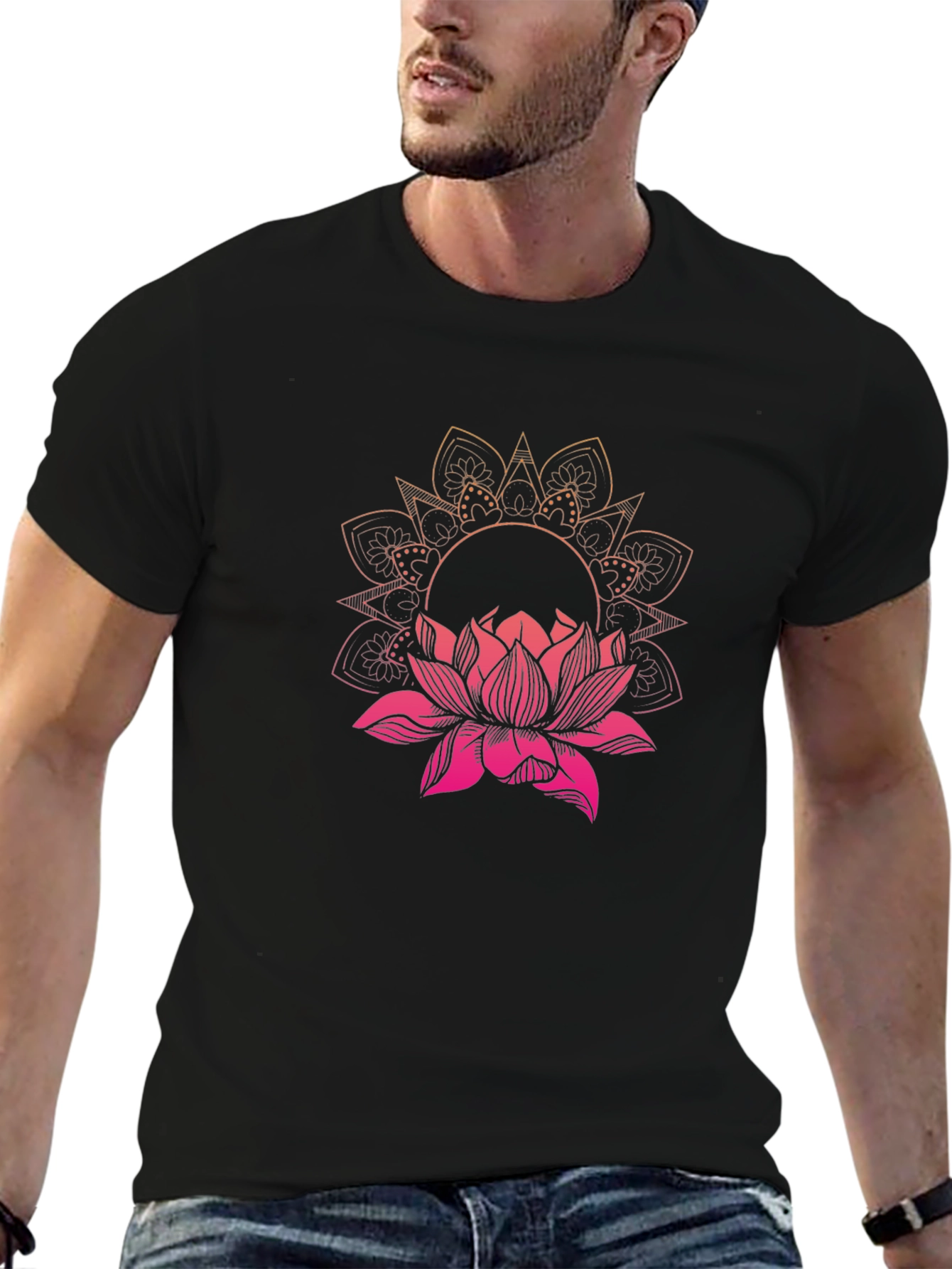 Lotus Mandala Graphic T-Shirt