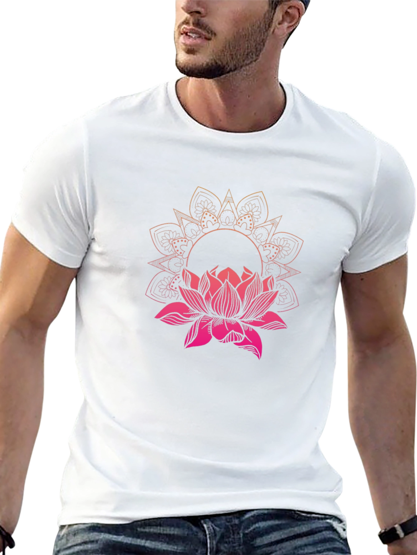 Lotus Mandala Graphic T-Shirt