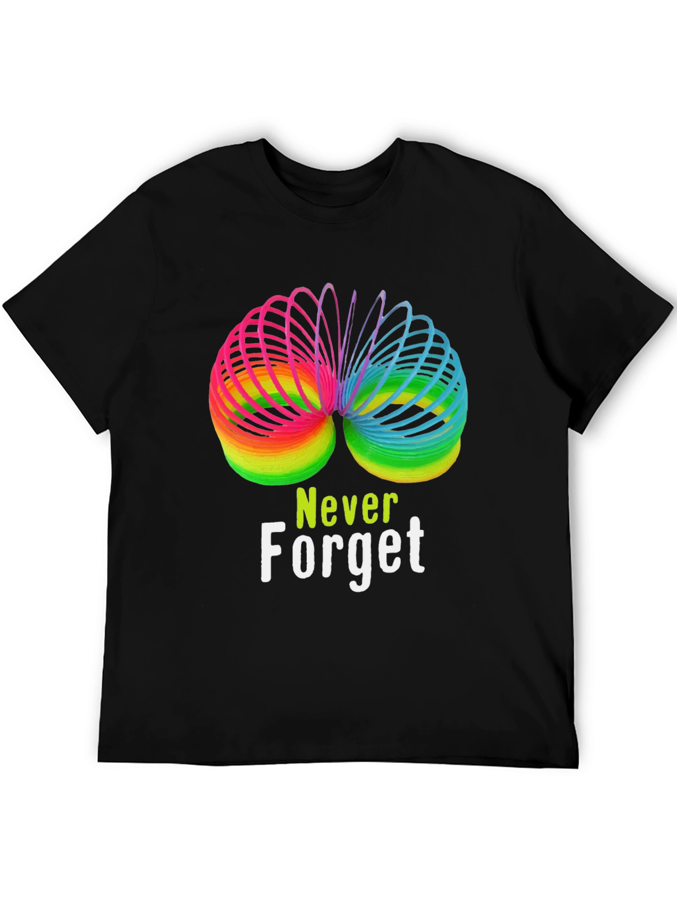 Rainbow Slinky Never Forget T-Shirt
