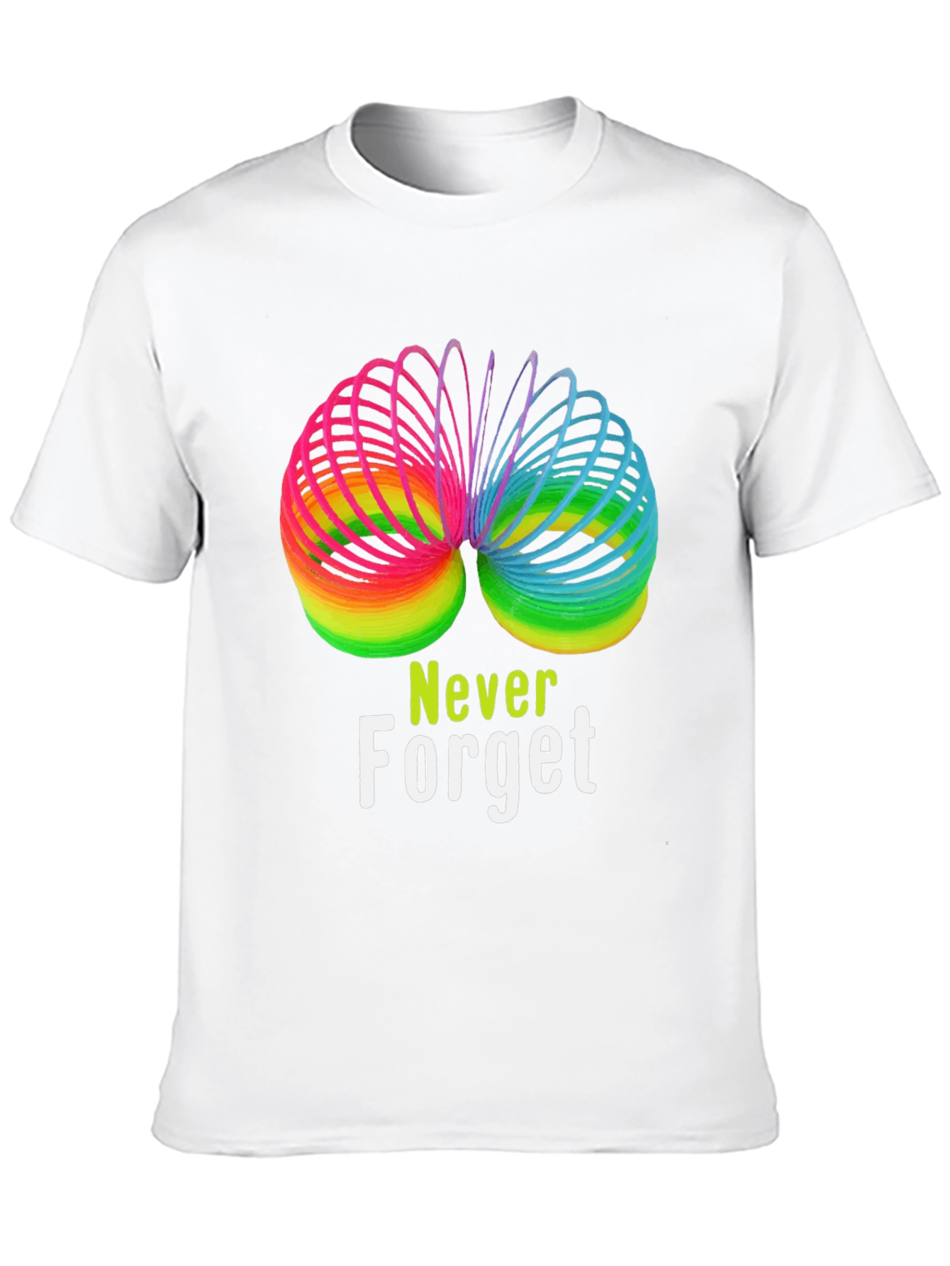 Rainbow Slinky Never Forget T-Shirt