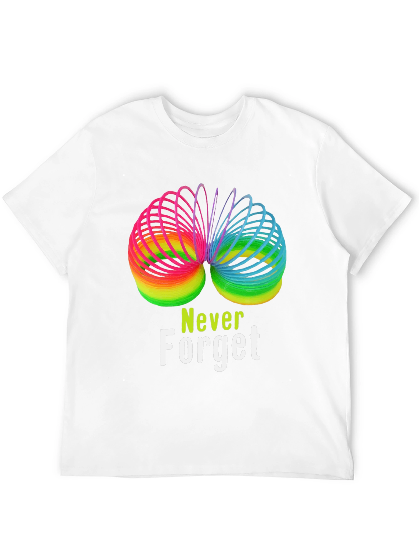 Rainbow Slinky Never Forget T-Shirt