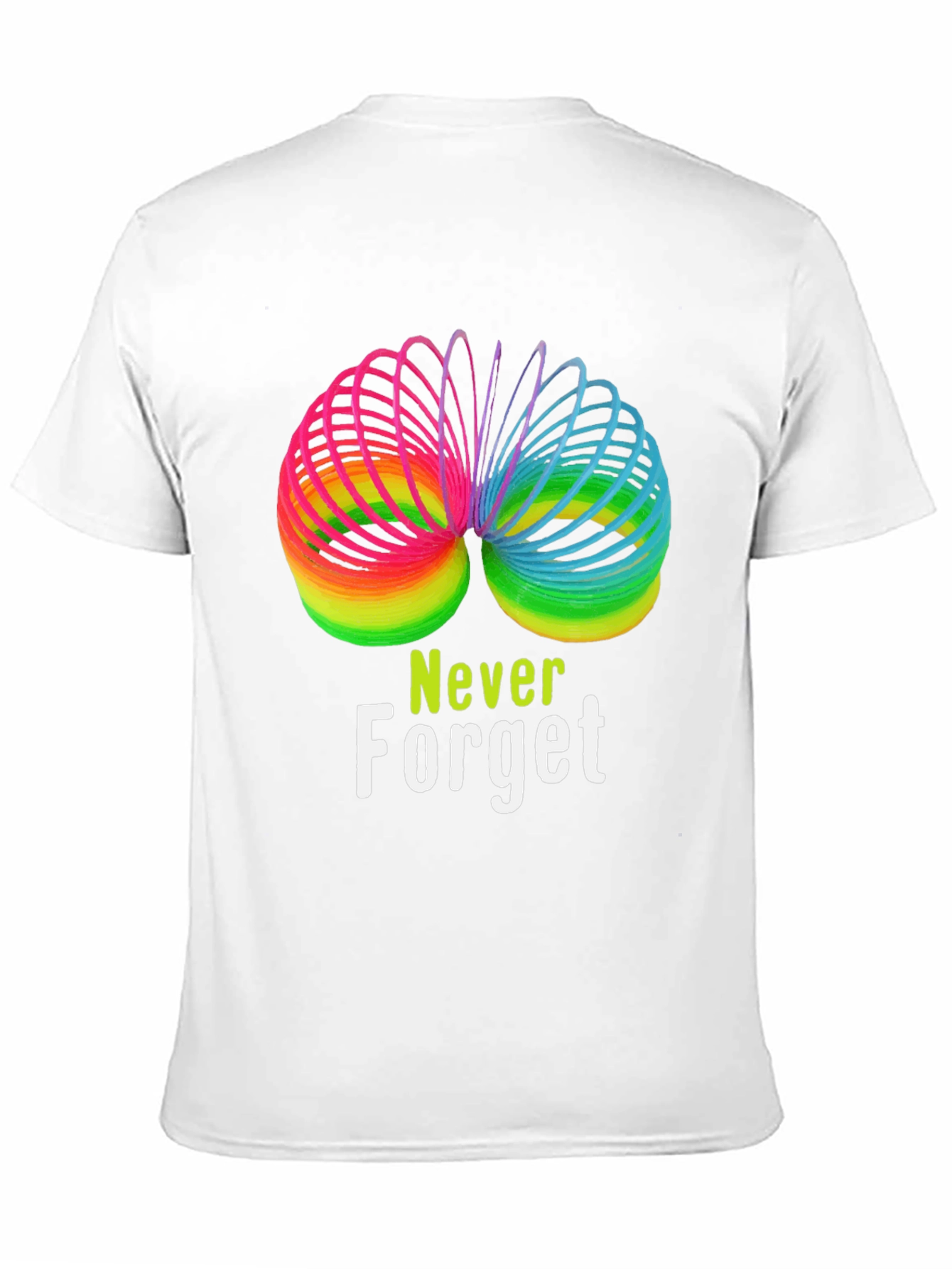 Rainbow Slinky Never Forget T-Shirt