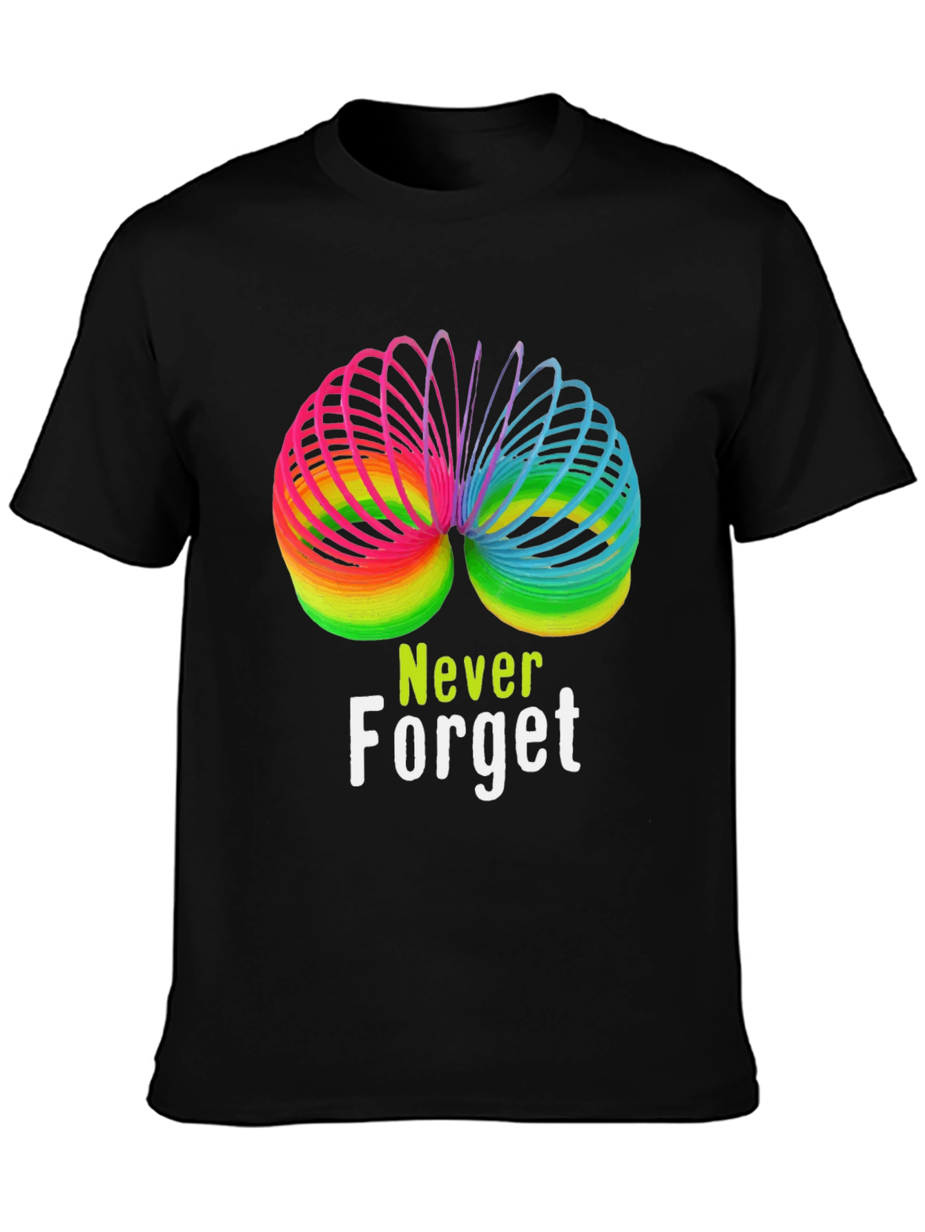 Rainbow Slinky Never Forget T-Shirt