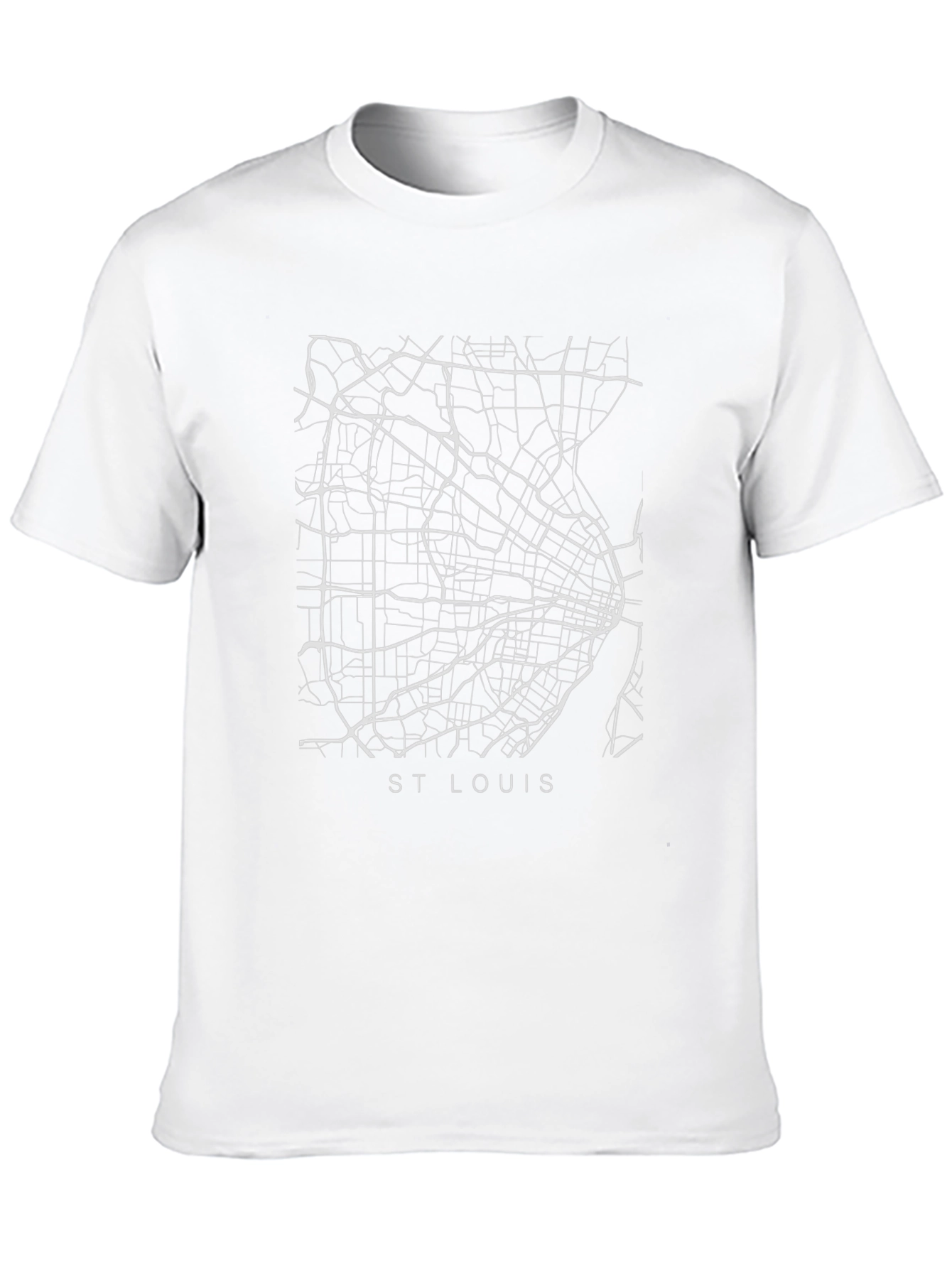 St. Louis Map T-Shirt - Black Graphic Tee