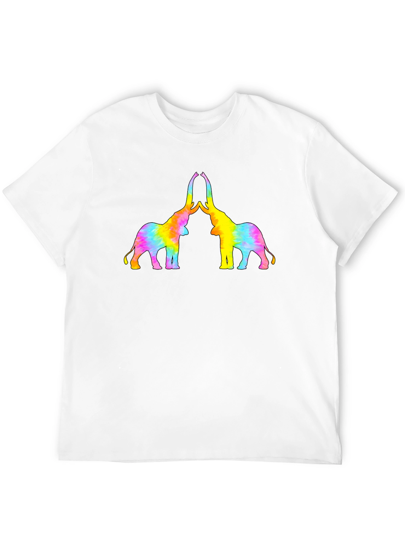 Tie-Dye Elephant Graphic T-Shirt