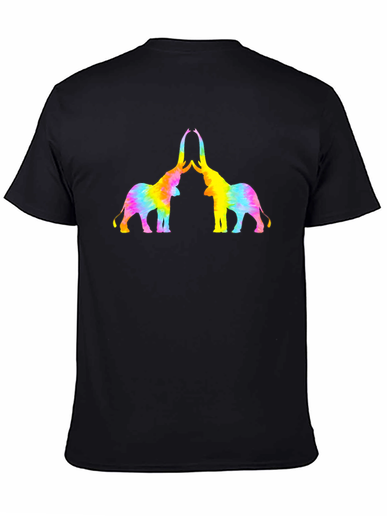 Tie-Dye Elephant Graphic T-Shirt
