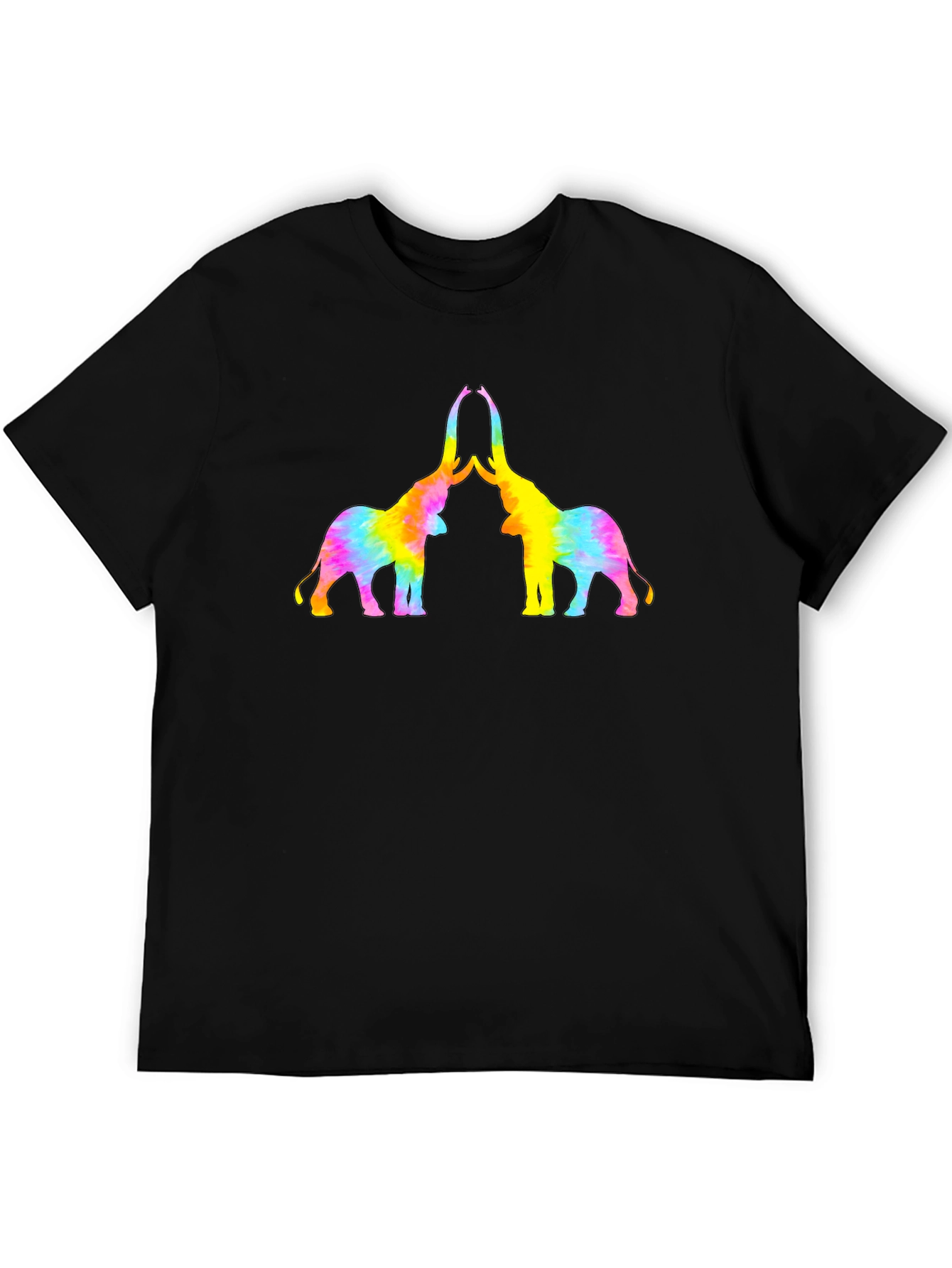Tie-Dye Elephant Graphic T-Shirt