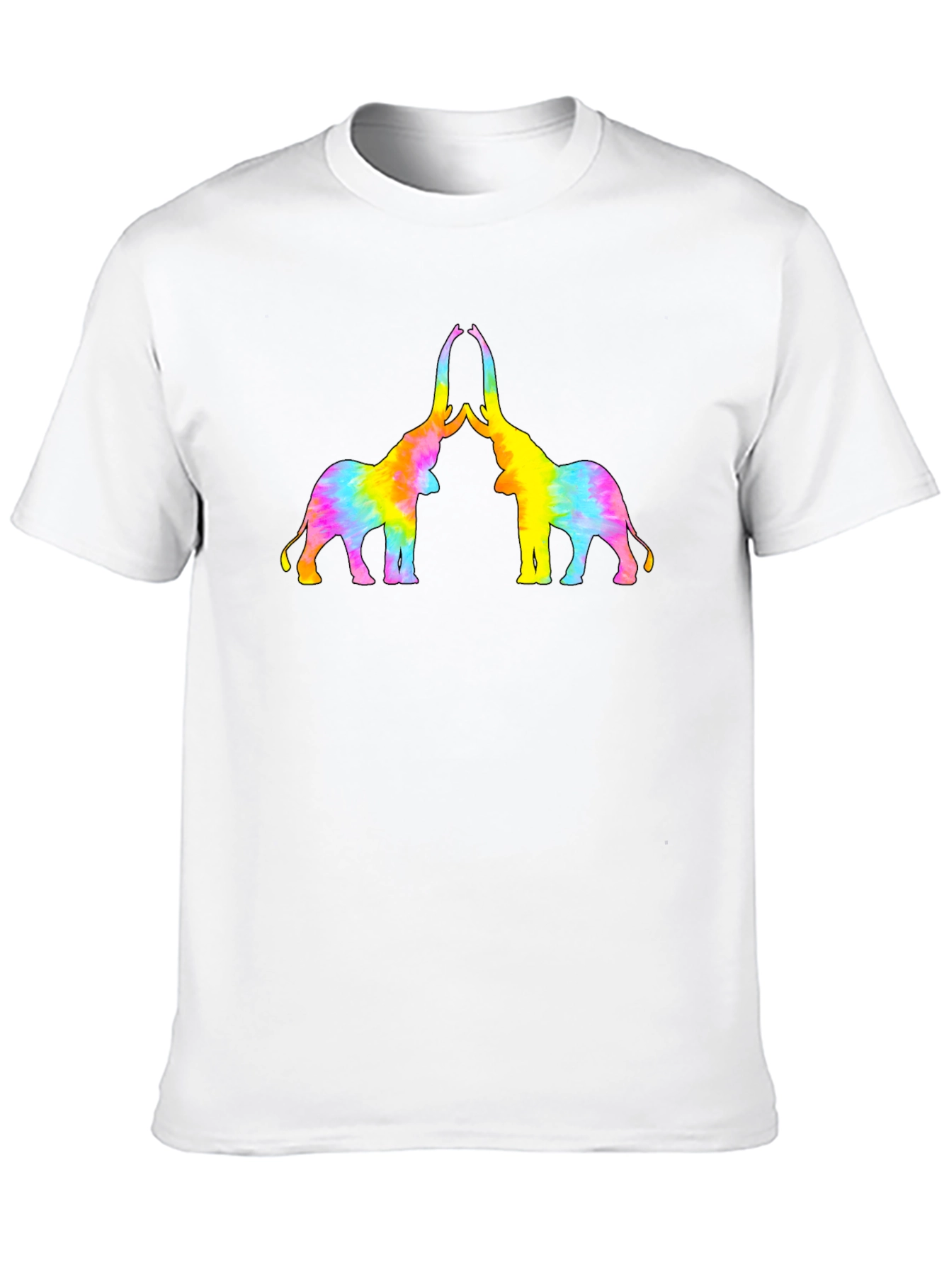 Tie-Dye Elephant Graphic T-Shirt