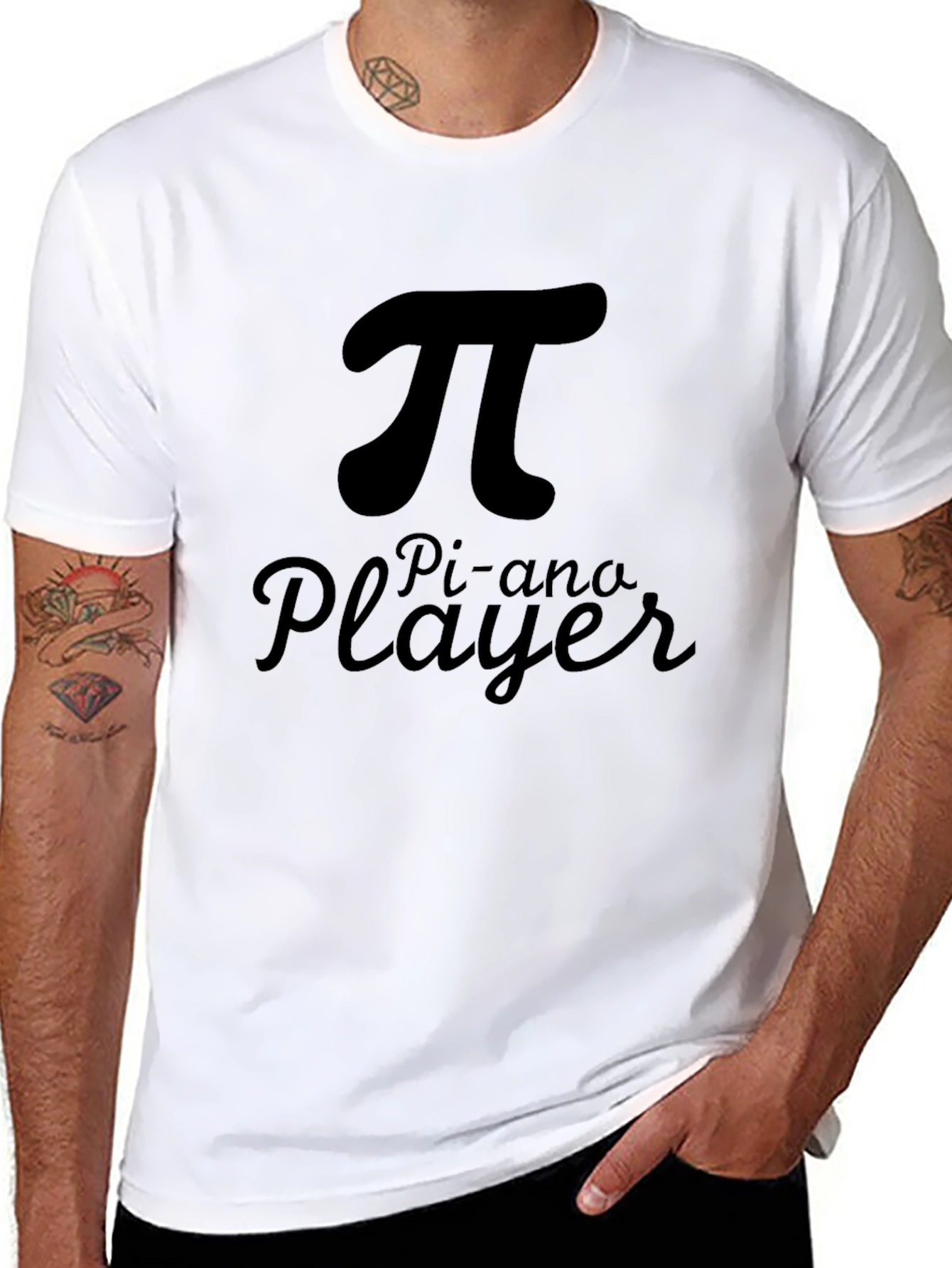 Pi-ano Player Black T-Shirt