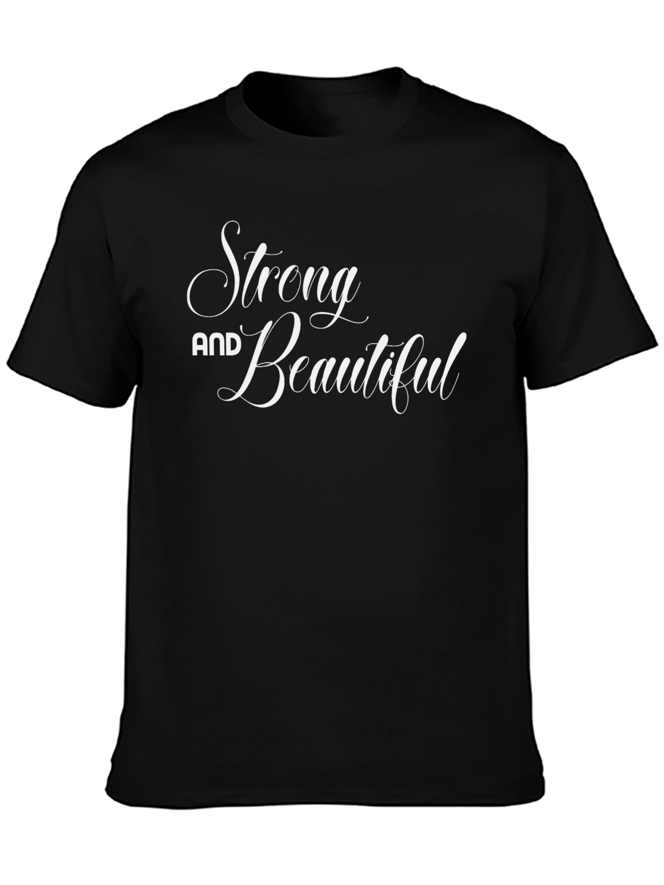 Strong & Beautiful Graphic Tee - Black