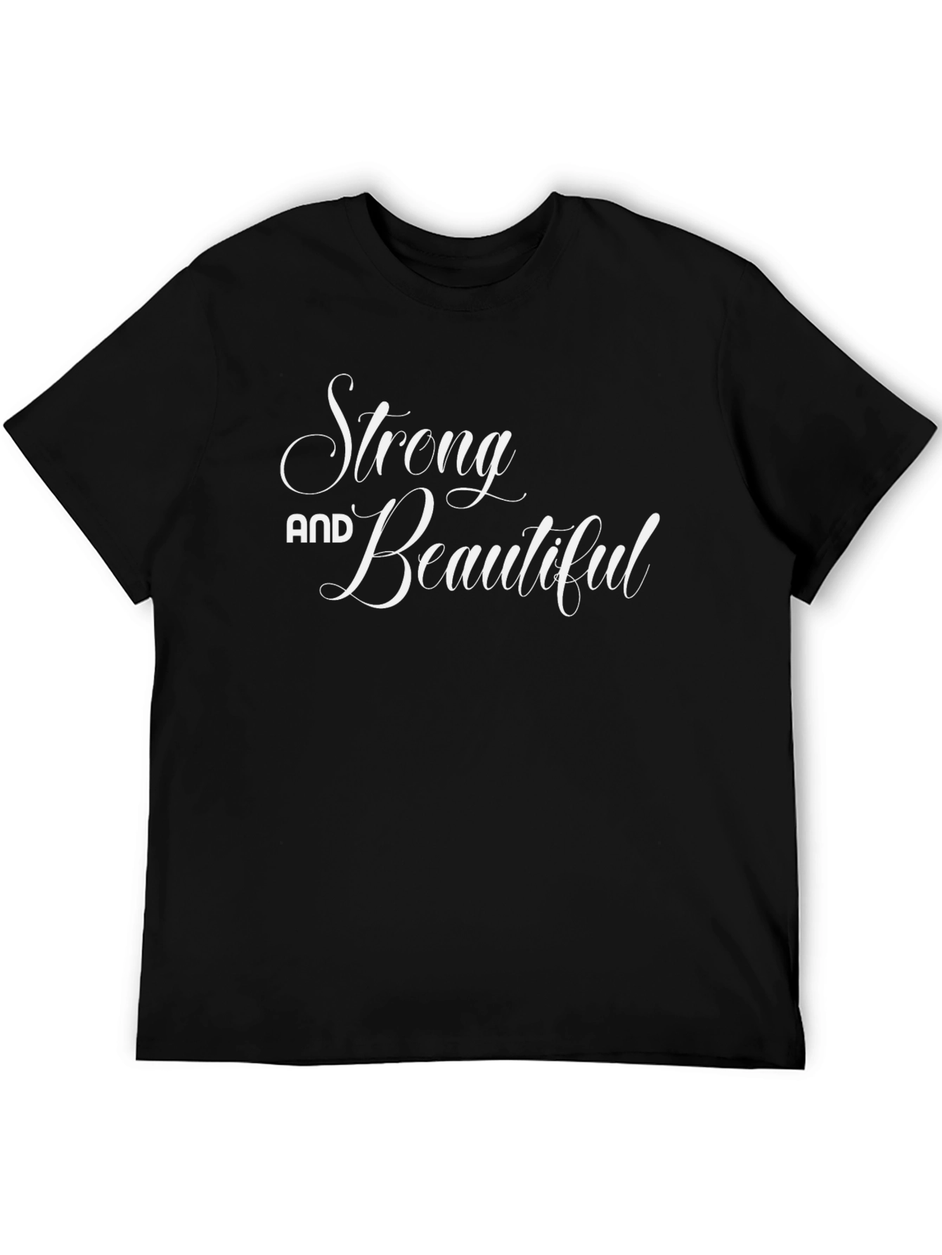 Strong & Beautiful Graphic Tee - Black