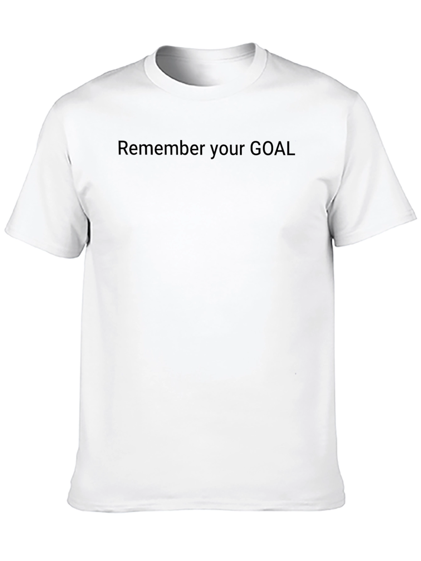 Remember Your Goal Black T-Shirt