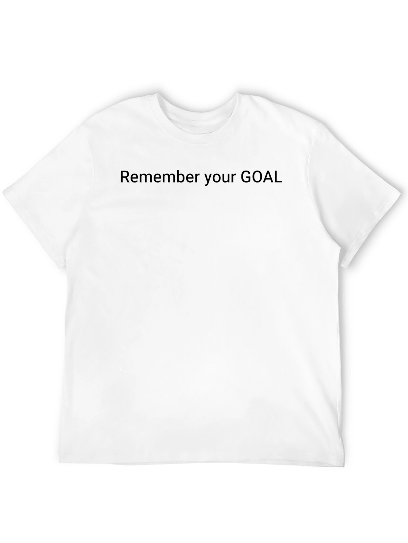 Remember Your Goal Black T-Shirt