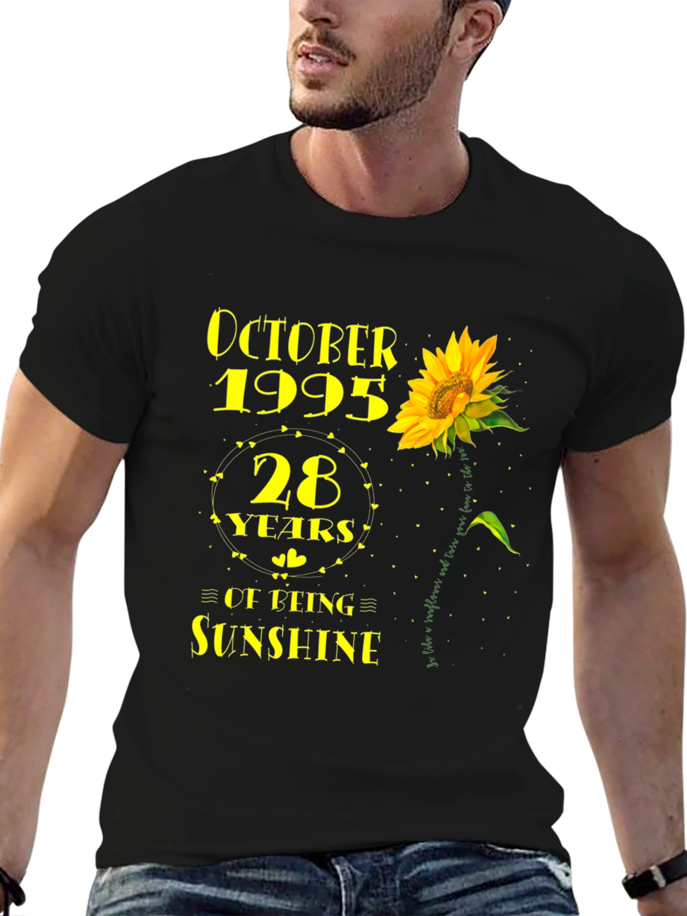 October 1995 Sunflower 28th Birthday T-Shirt