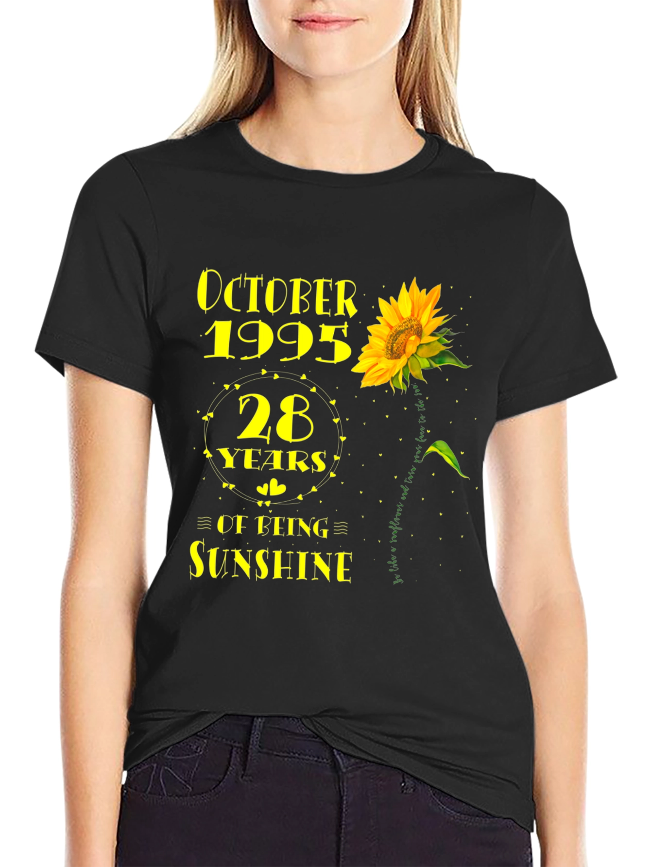 October 1995 Sunflower 28th Birthday T-Shirt