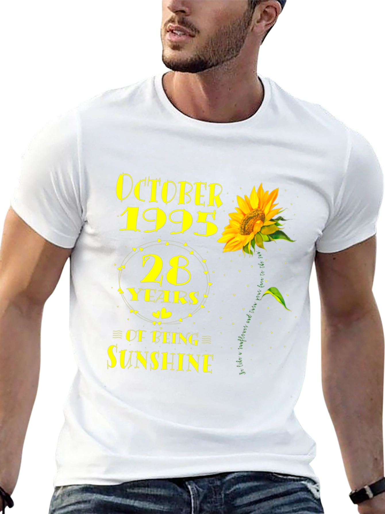 October 1995 Sunflower 28th Birthday T-Shirt