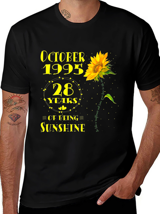 October 1995 Sunflower 28th Birthday T-Shirt