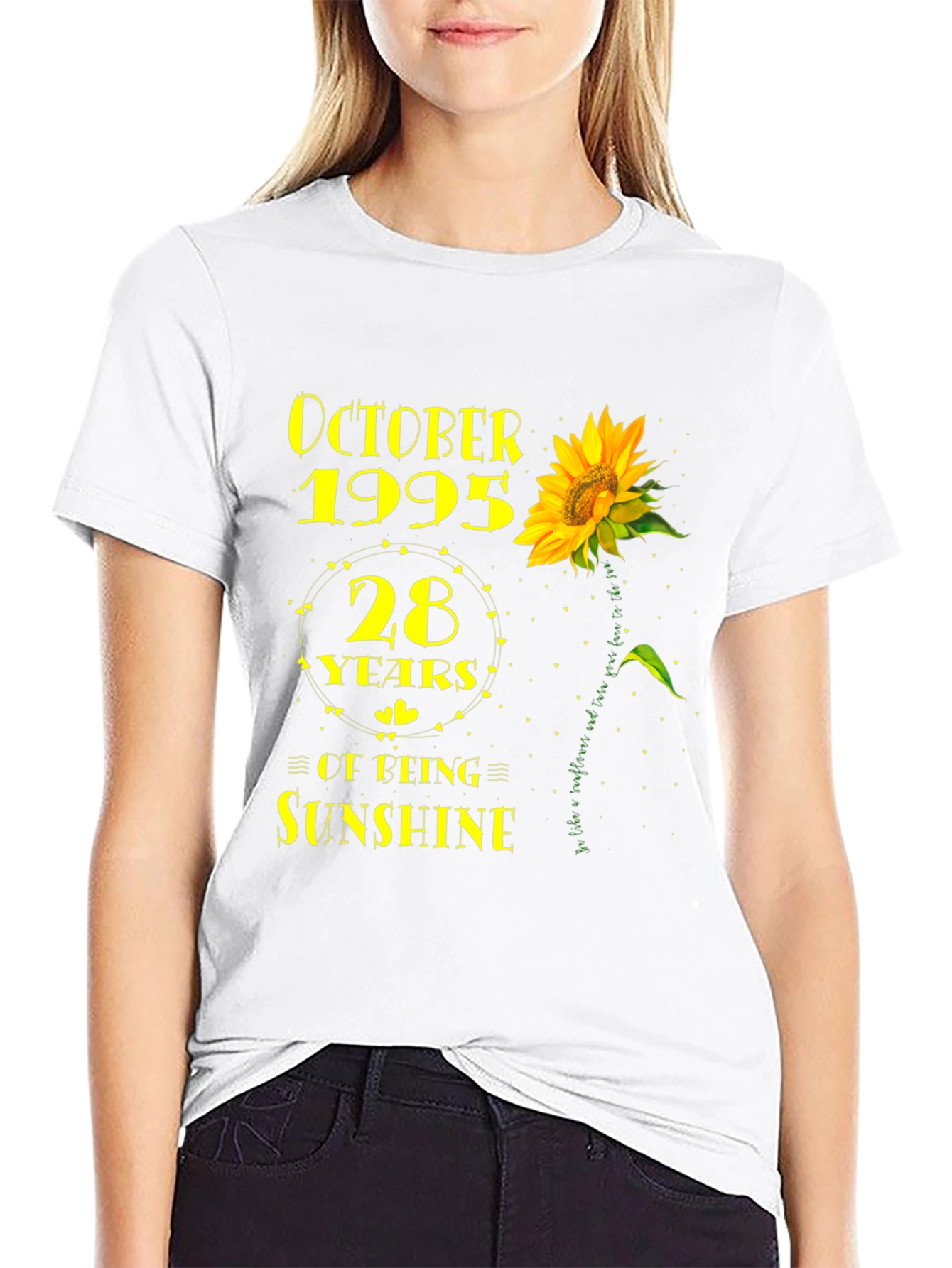 October 1995 Sunflower 28th Birthday T-Shirt