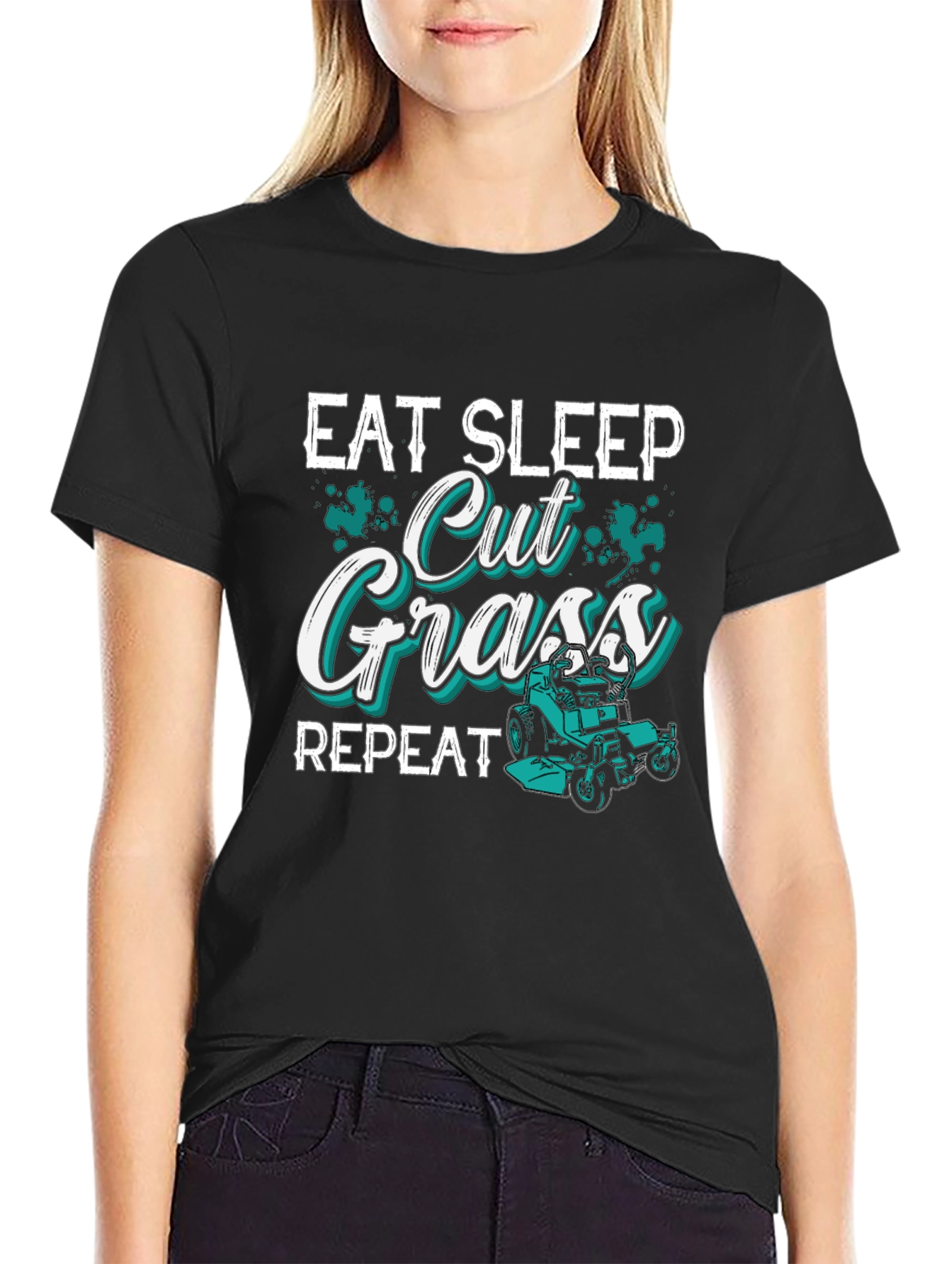 Eat Sleep Cut Grass Repeat T-Shirt