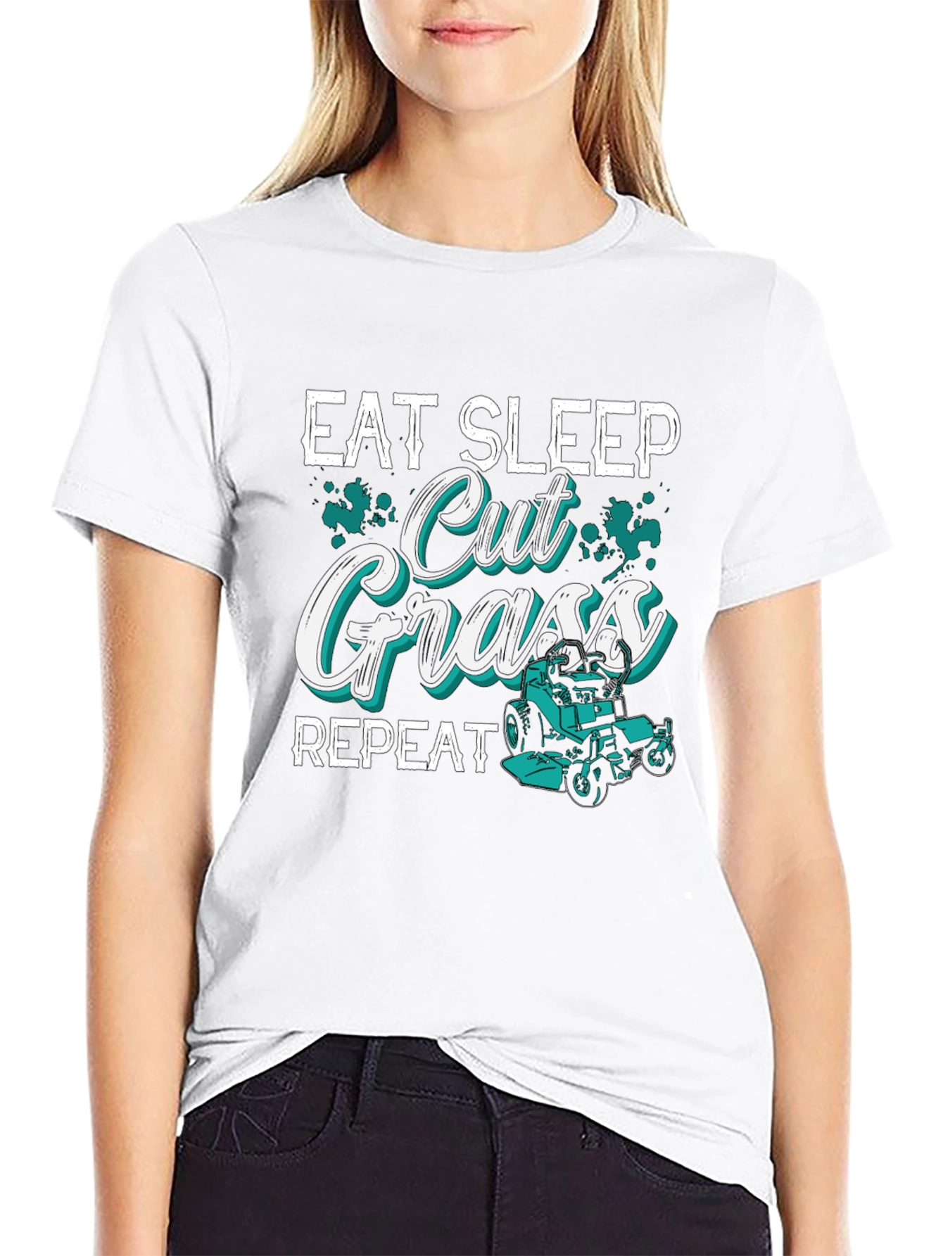 Eat Sleep Cut Grass Repeat T-Shirt