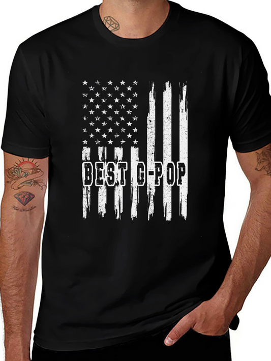 Best G-Pop American Flag T-Shirt