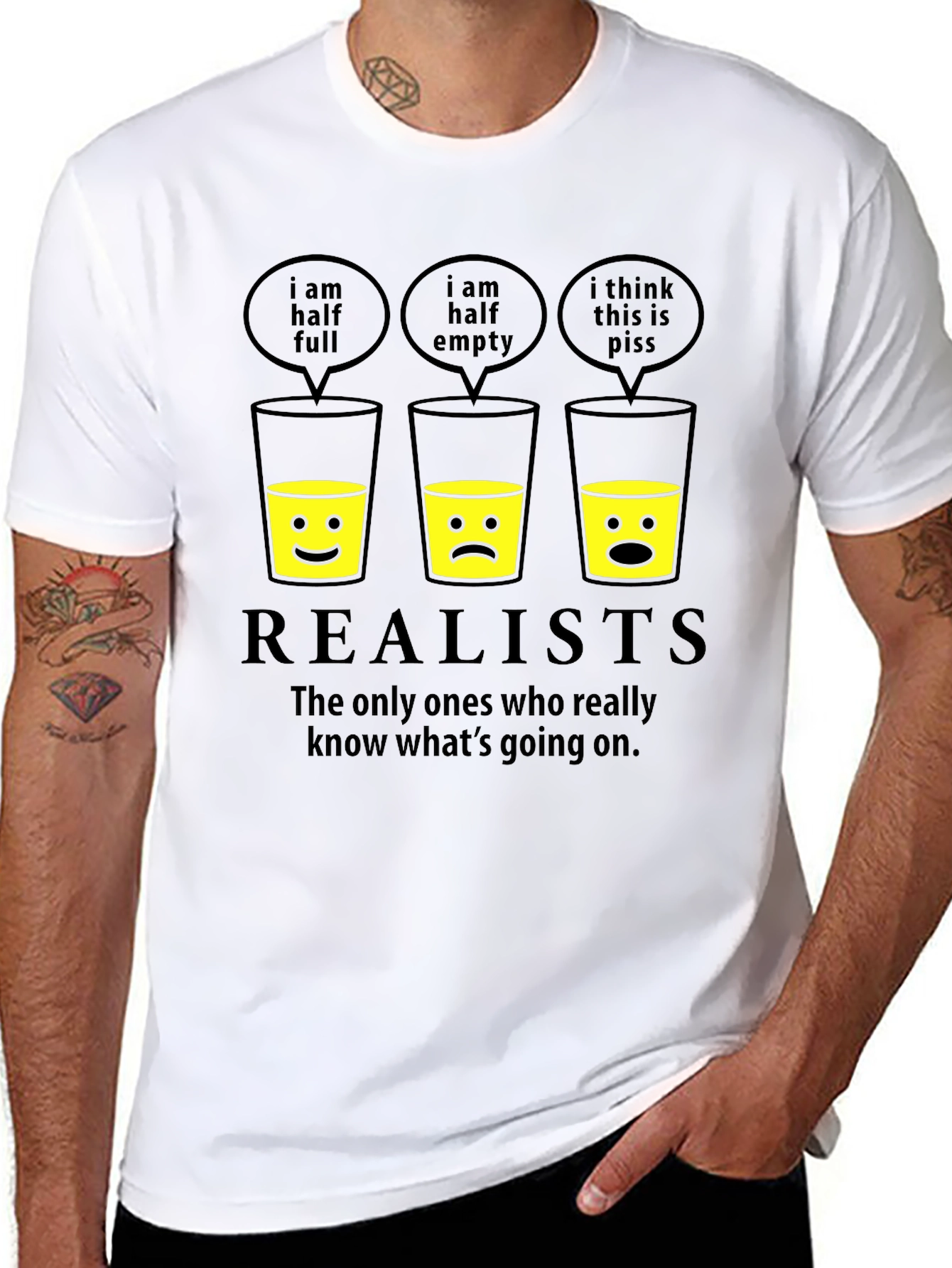 Realists Half Glass T-Shirt