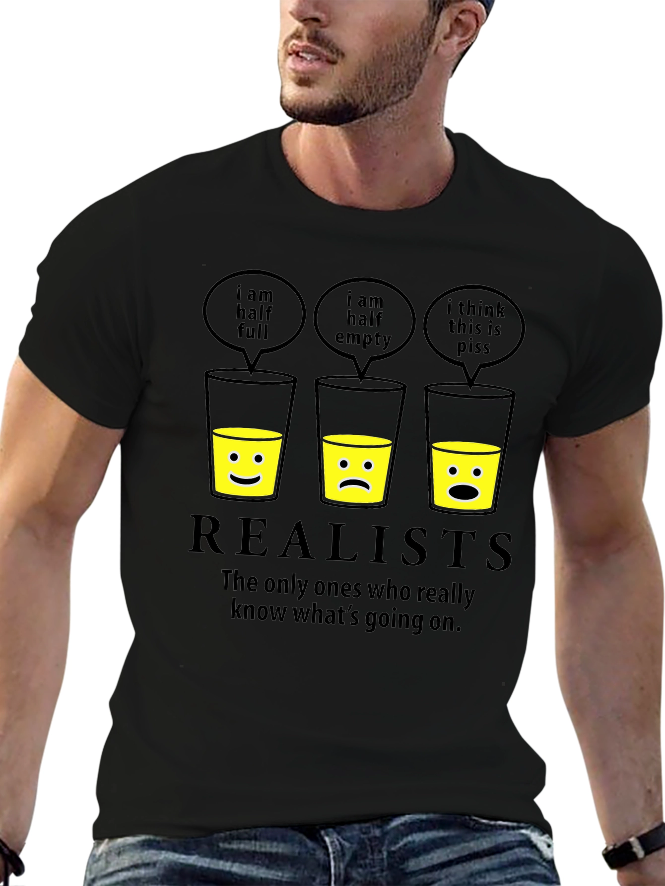 Realists Half Glass T-Shirt