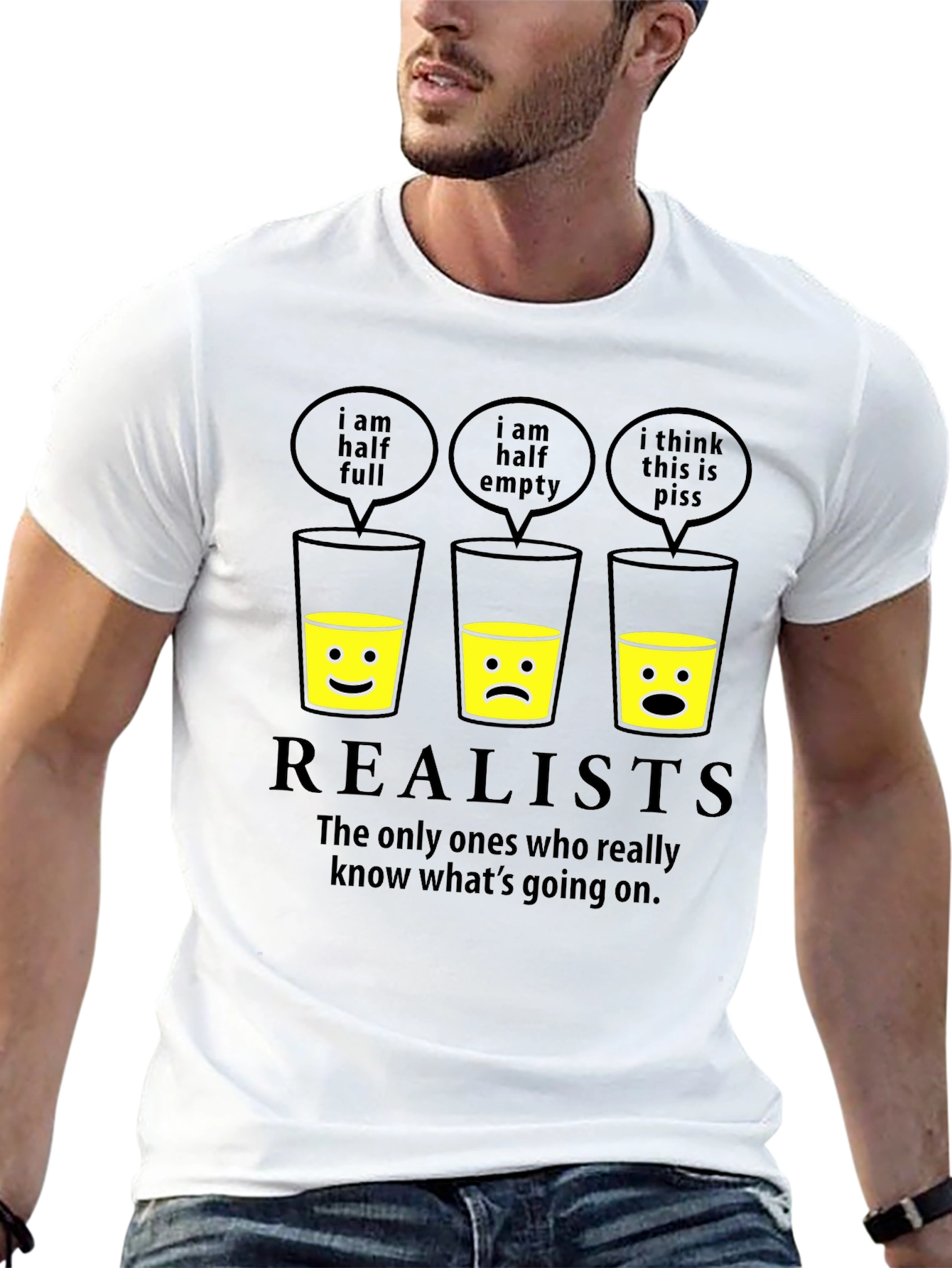 Realists Half Glass T-Shirt