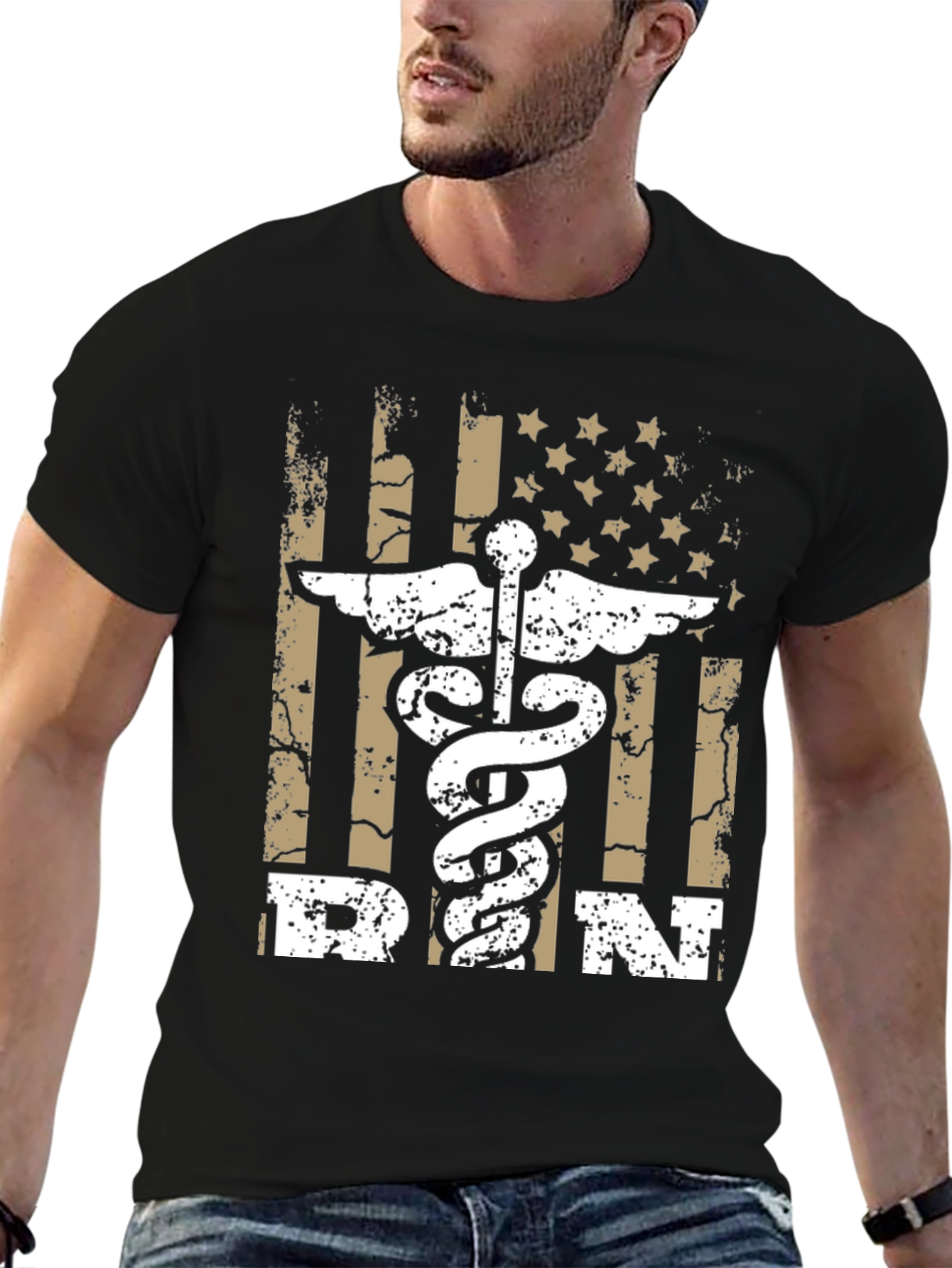 RN American Flag Graphic T-Shirt