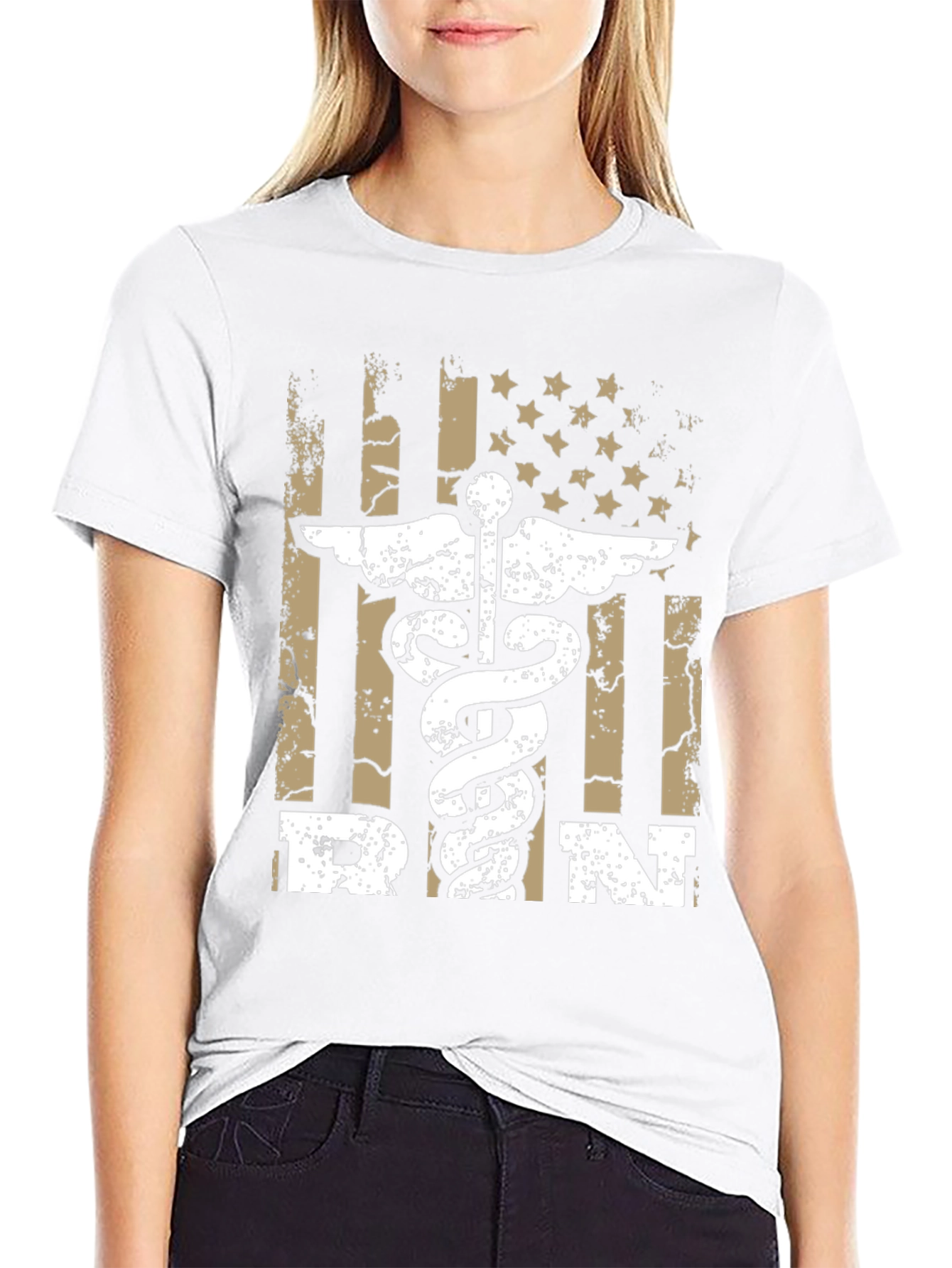 RN American Flag Graphic T-Shirt