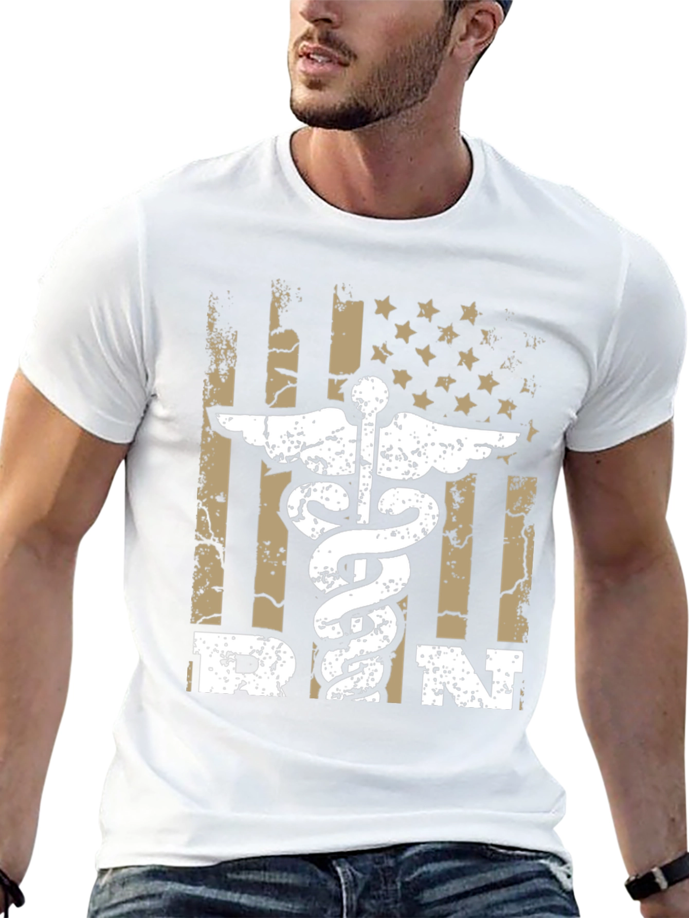 RN American Flag Graphic T-Shirt